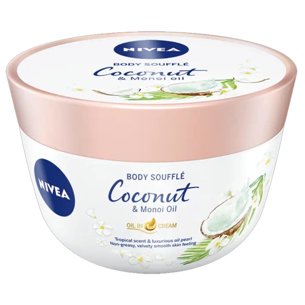 Nivea Body Souffle with Coconut & Monoi Oil Ενυδατική Κρέμα Σώματος με Λάδι Monoi & Άρωμα Καρύδας 200ml