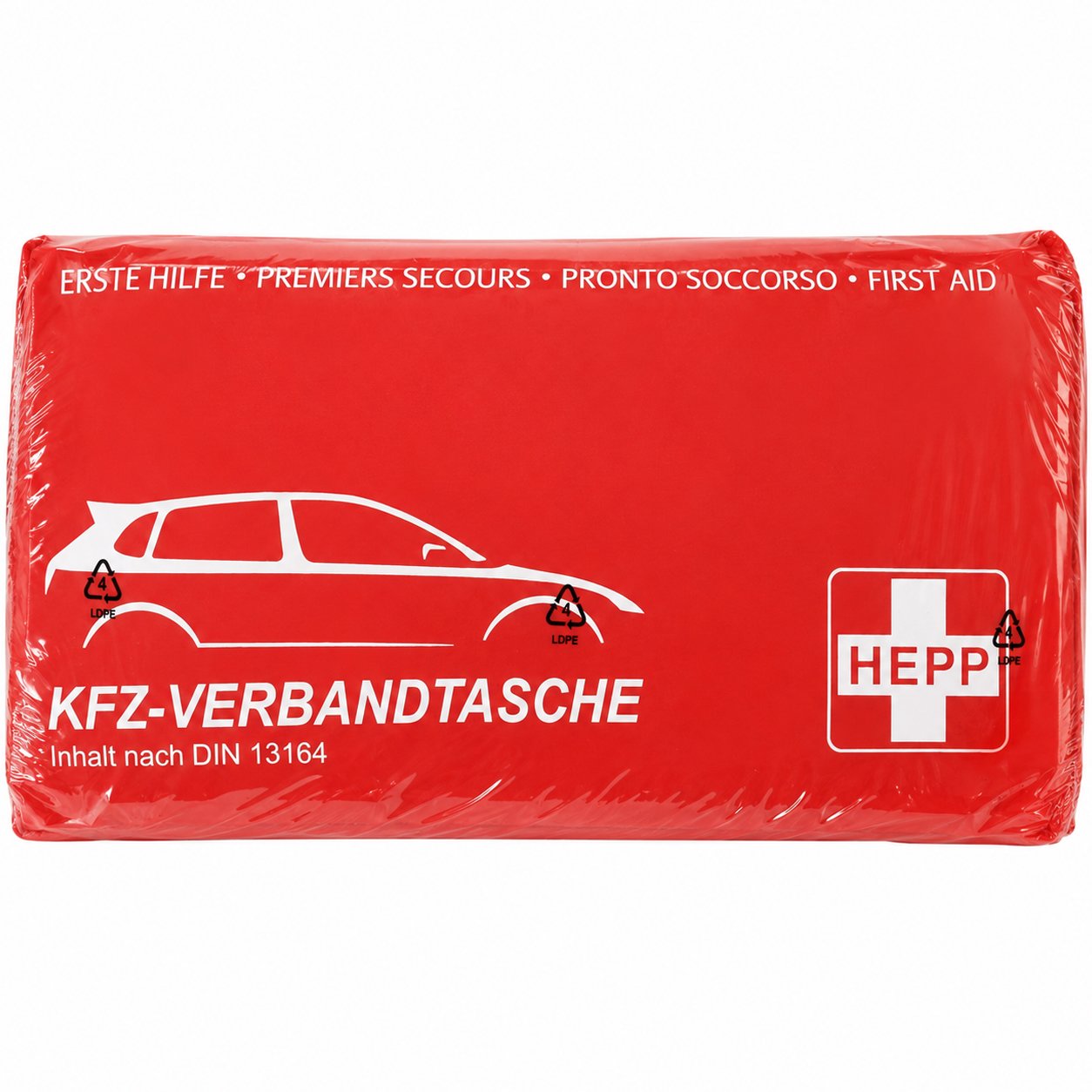 Bulk First Aid Car Kit Φαρμακείο Αυτοκινήτου Πρώτων Βοηθειών με Πιστοποίηση DIN 13164-2022 για Άμεση Φροντίδα σε Κάθε Διαδρομή 1 Τεμάχιο