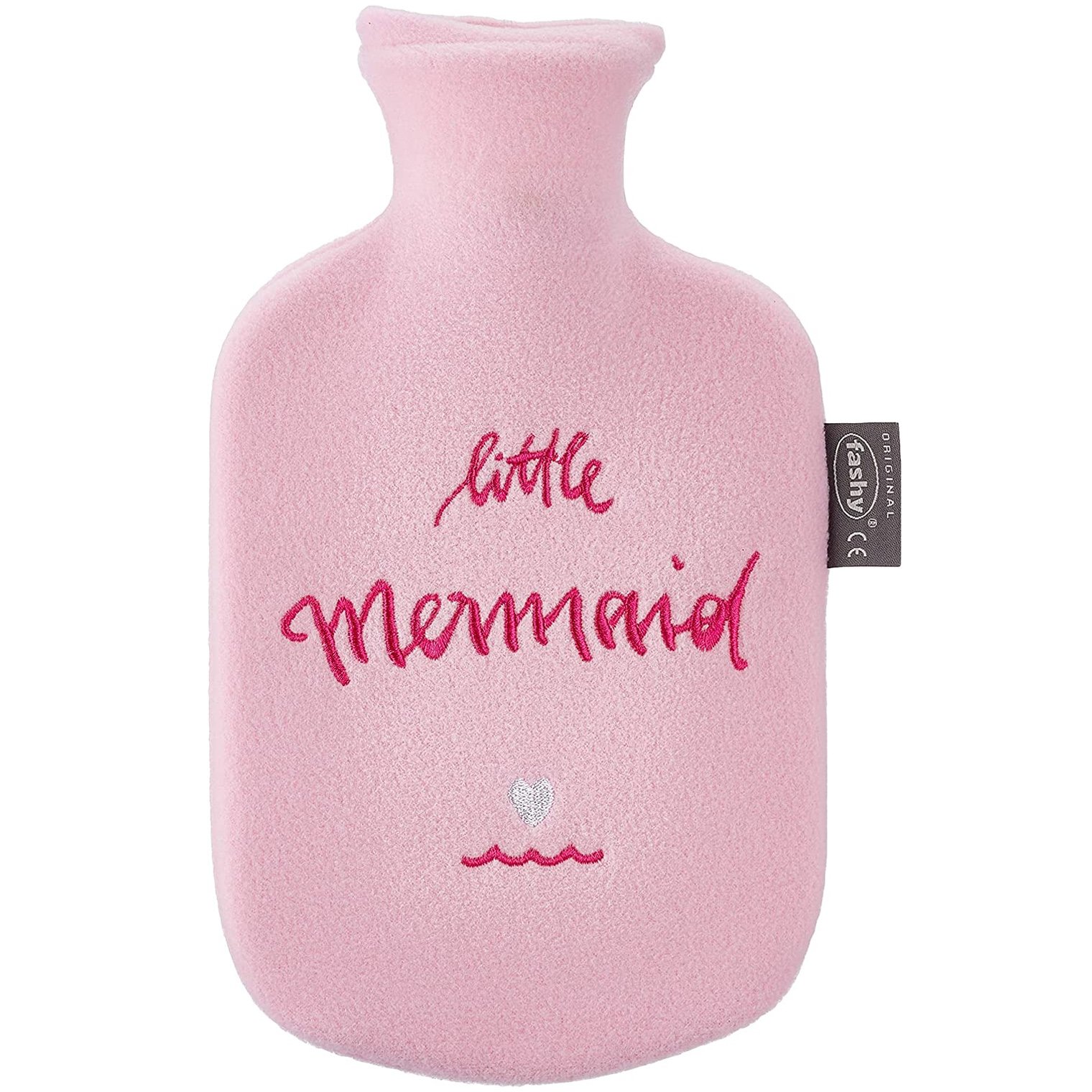 Fashy Fashy Little Stars My Hot Water Bottle 6m+ Παιδική Θερμοφόρα από 6 Μηνών με Επένδυση Fleece 800ml - Ροζ