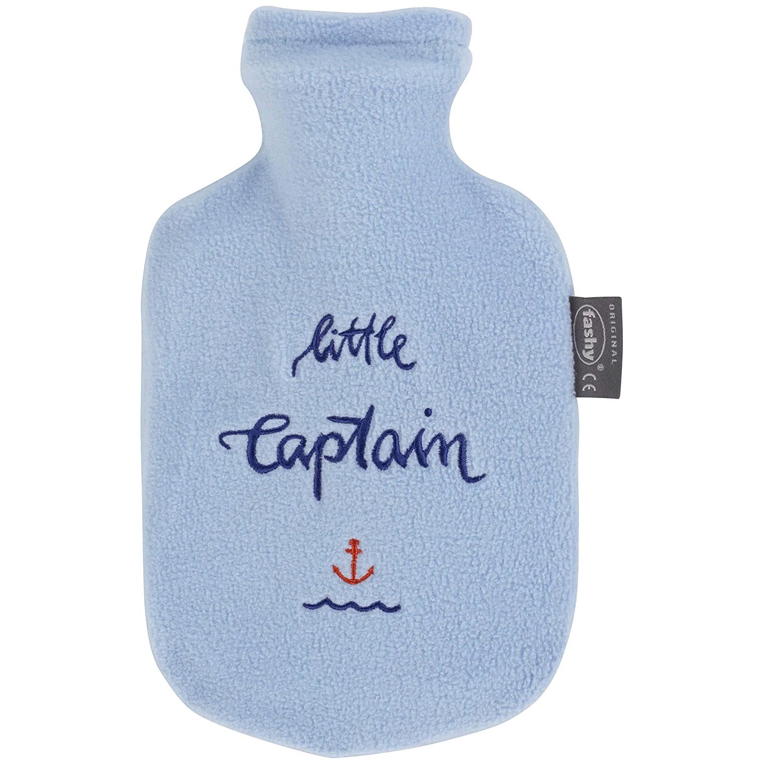 Fashy Fashy Little Stars My Hot Water Bottle 6m+ Παιδική Θερμοφόρα από 6 Μηνών με Επένδυση Fleece 800ml - Γαλάζιο