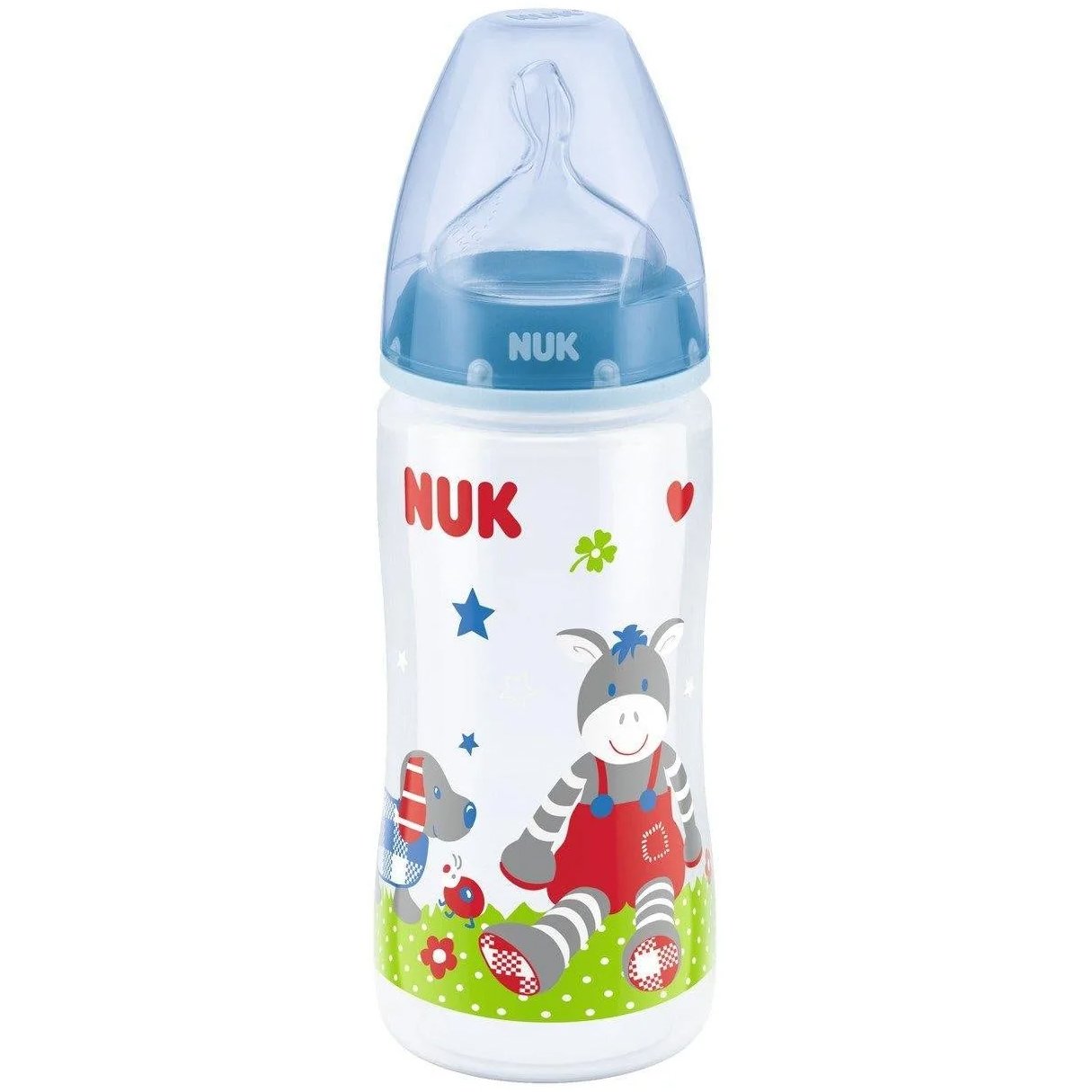 Nuk First Choice+ Baby Gluck Anti-Colic Μπιμπερό Πολυπροπυλενίου με Θηλή Σιλικόνης για Φυσική Αίσθηση Θηλασμού BPA Free 0-6m 300ml