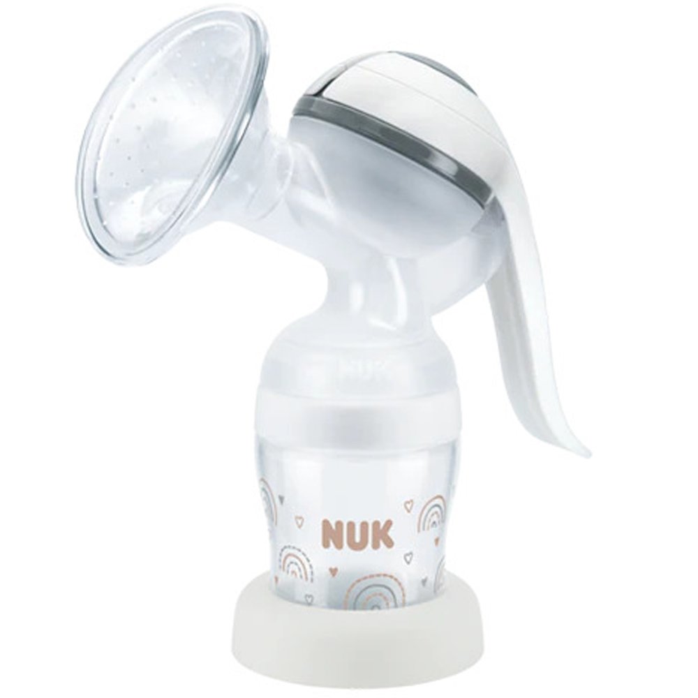 Nuk Nuk Manual Breast Pump Χειροκίνητο Θήλαστρο με Μπιμπερό 1 Τεμάχιο