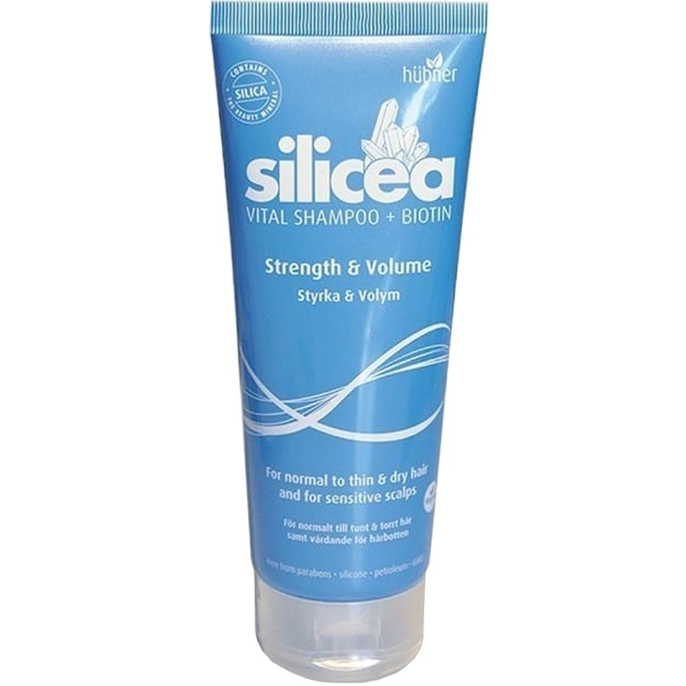 Hubner Hubner Silicea Vital + Biotin Strength & Volume Shampoo Σαμπουάν με Βιοτίνη για Υγιή Μαλλιά με Όγκο Χωρίς Σιλικόνη 200ml