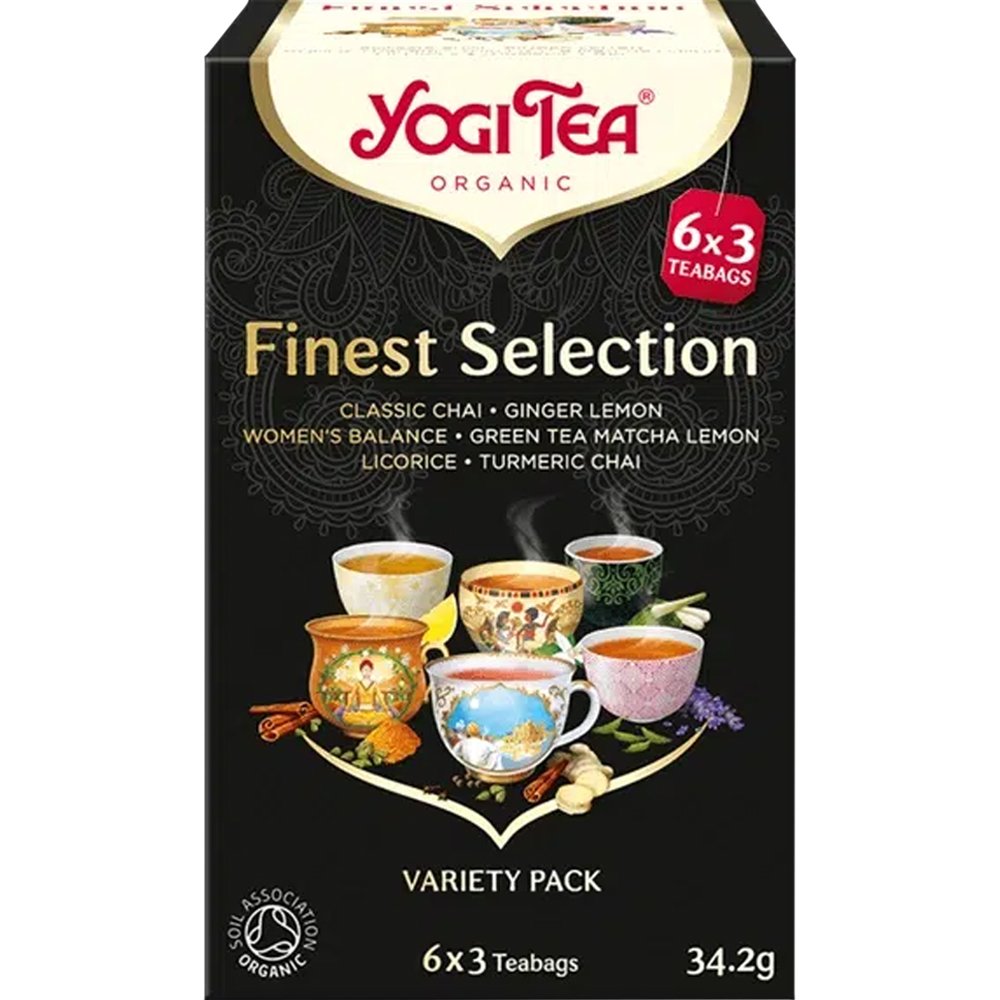 Yogi Tea Finest Selection Variety Pack Teas 18 Teabags (18 Φακελάκια x 1,9g)