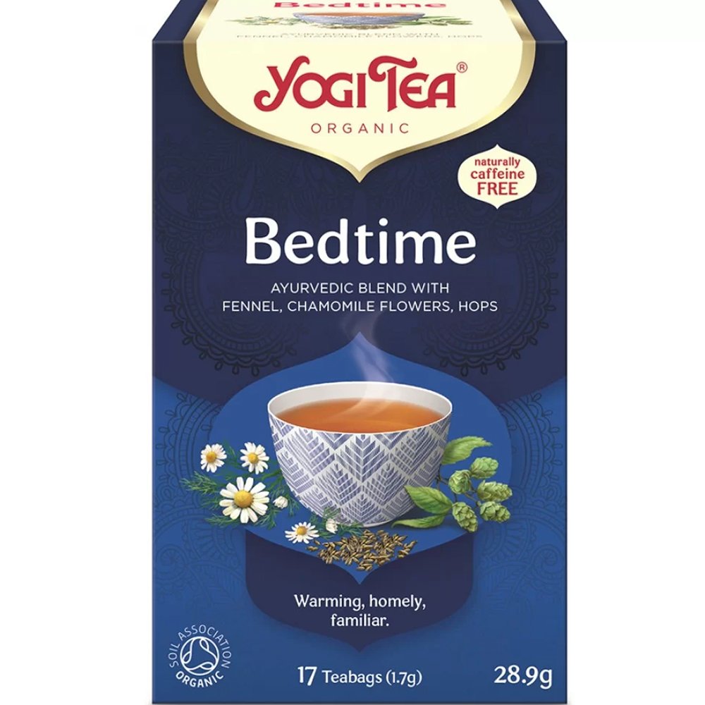 Yogi Tea Bedtime Blend Bio Ρόφημα Μείγματος Βοτάνων & Μπαχαρικών Αγιουρβέδα για Χαλάρωση, Εξισορρόπηση & Ξεκούραστο Ύπνο 17 Τεμάχια (17 Φακελάκια x 1.7g)