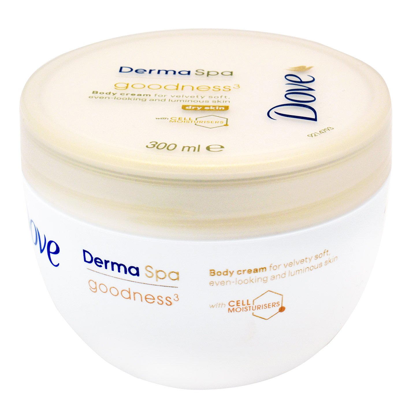 Dove DermaSpa Body Creme Ενυδατική Κρέμα Σώματος για Βελούδινη Απαλότητα στην Επιδερμίδα 300ml