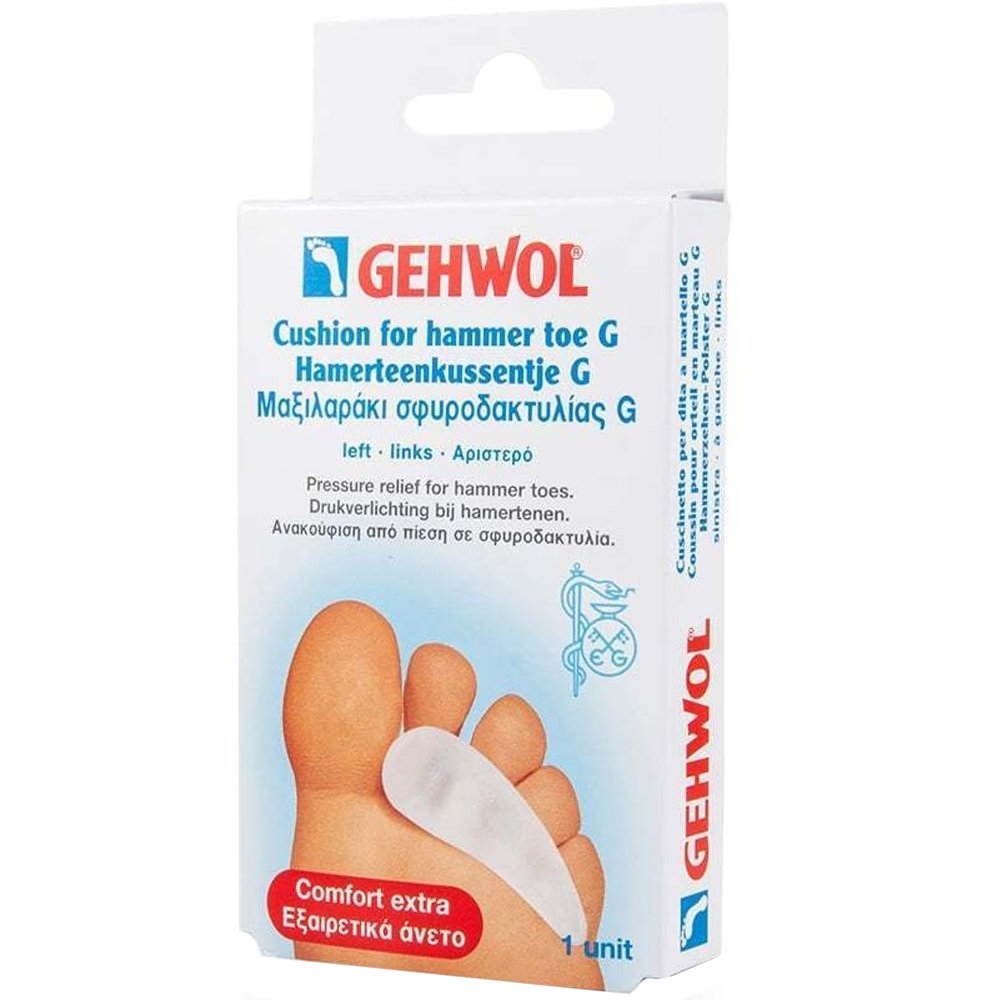Gehwol Gehwol Cushion for Hammer Toe G Μαξιλαράκι για Αποφόρτιση της Πίεσης των Δαχτύλων που Προέρχεται από Σφυροδακτυλία & Γαμψοδακτυλία 1 Τεμάχιο - Αριστερό