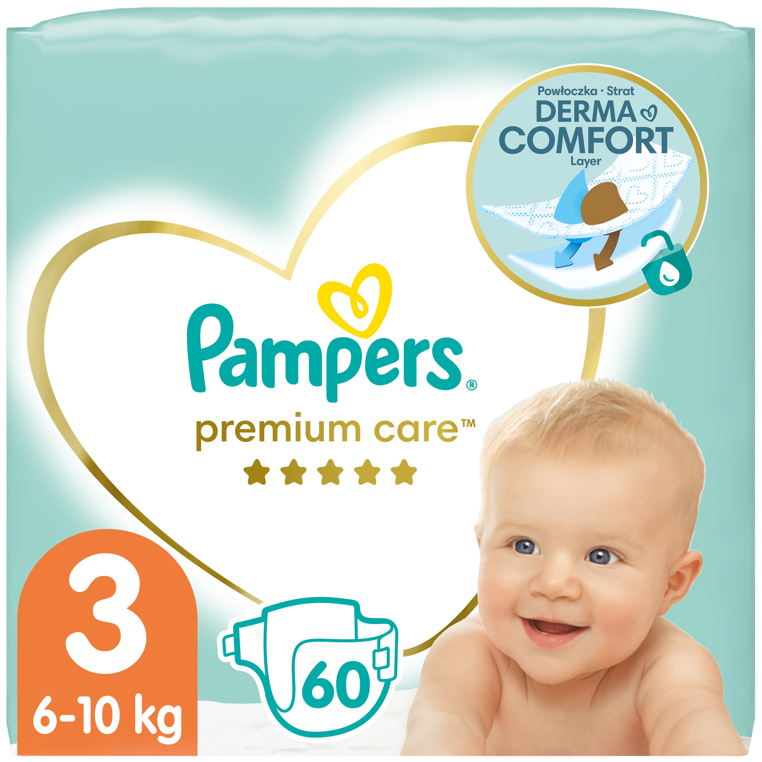 Pampers Premium Care No3 (6-10kg) 60 πάνες