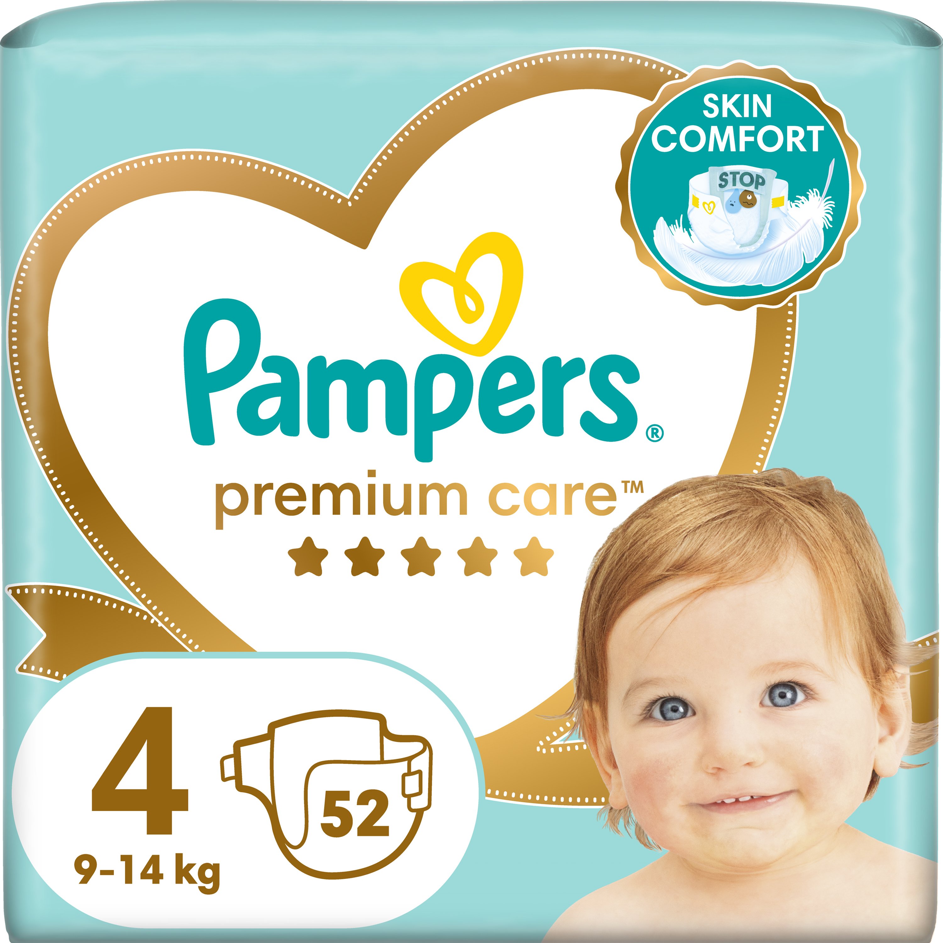 Pampers Premium Care Jumbo Pack No4 (9-14kg) 52 πάνες
