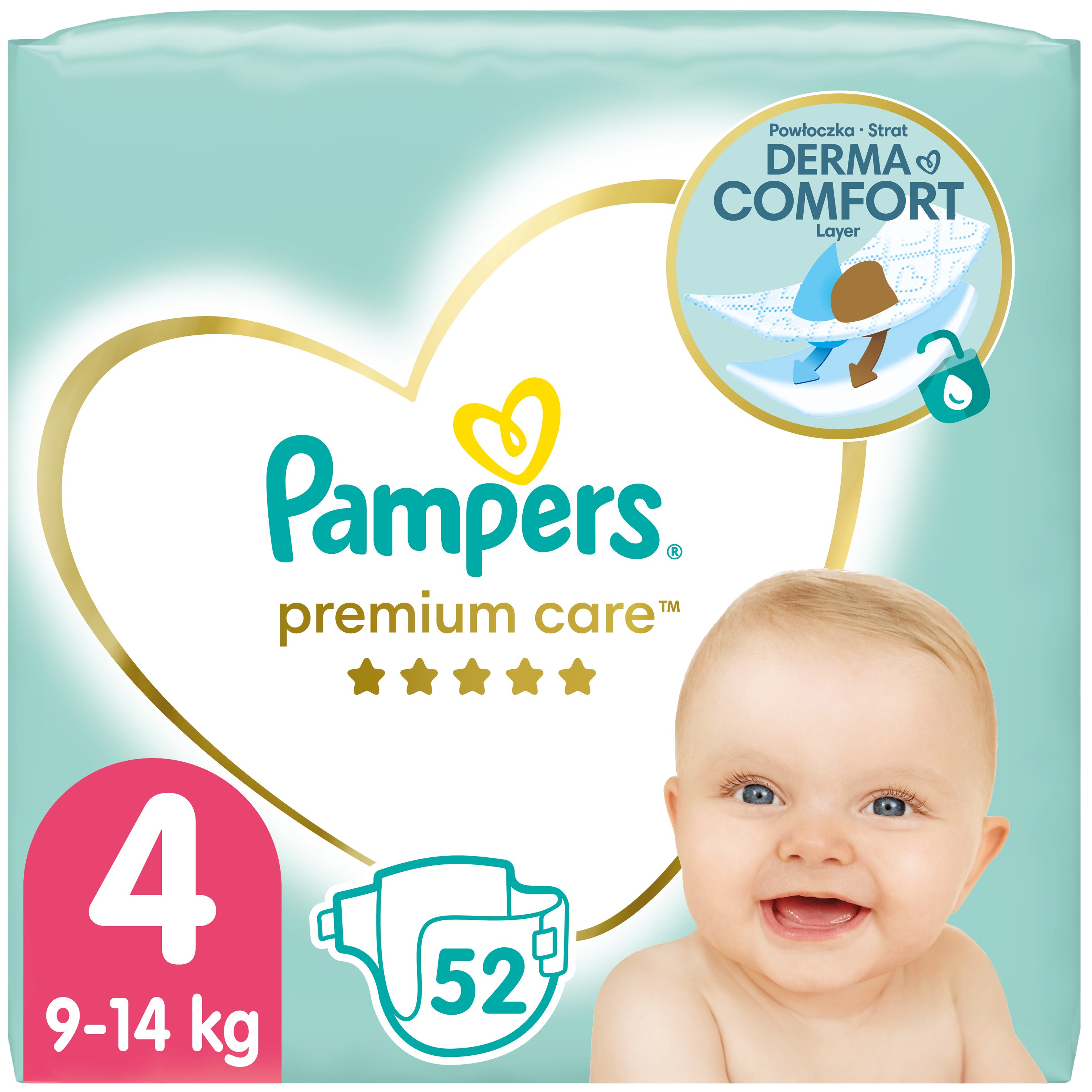 Pampers Premium Care Jumbo Pack No4 (9-14kg) 52 πάνες