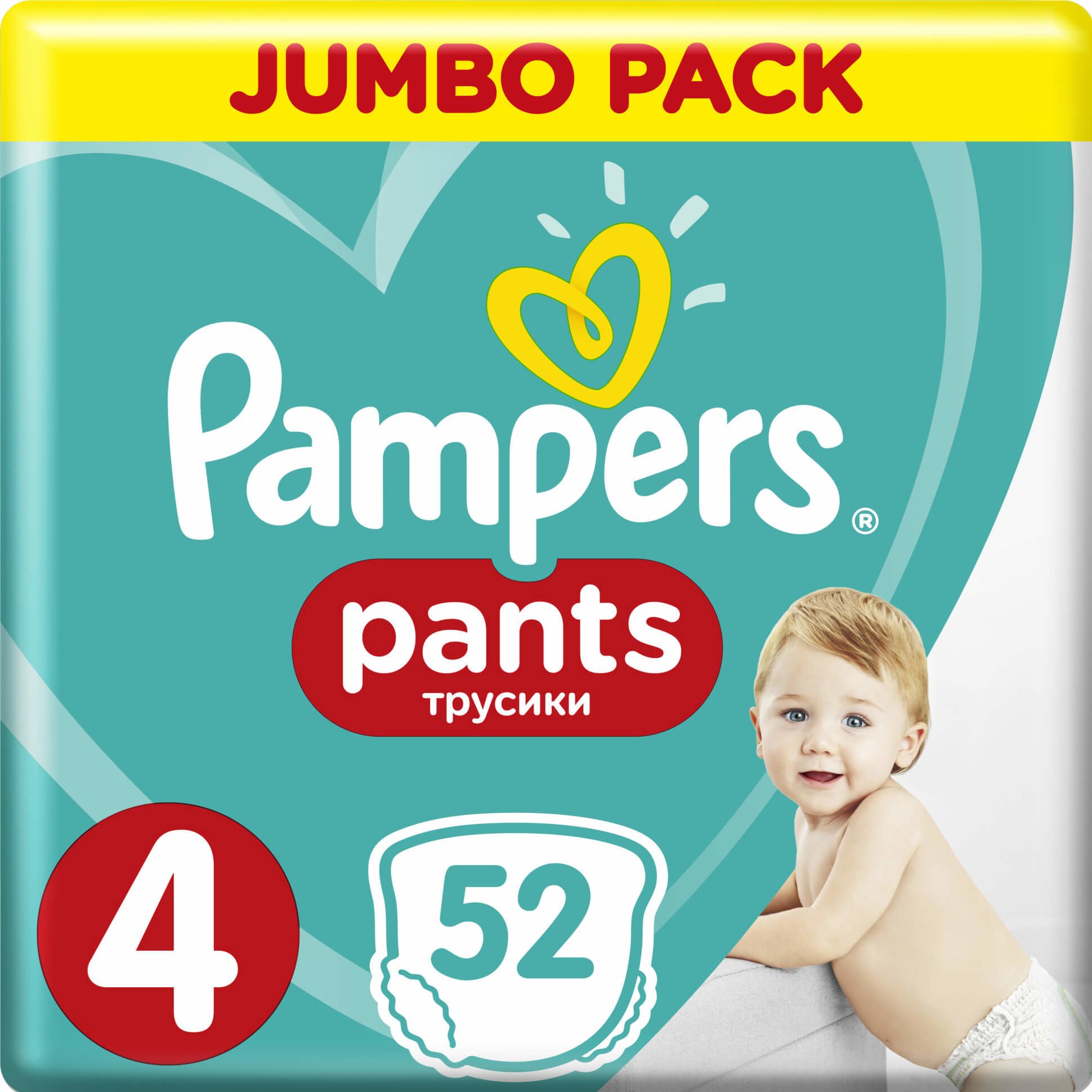 Pampers Pants Jumbo Pack No4 (9-15kg) 52 πάνες