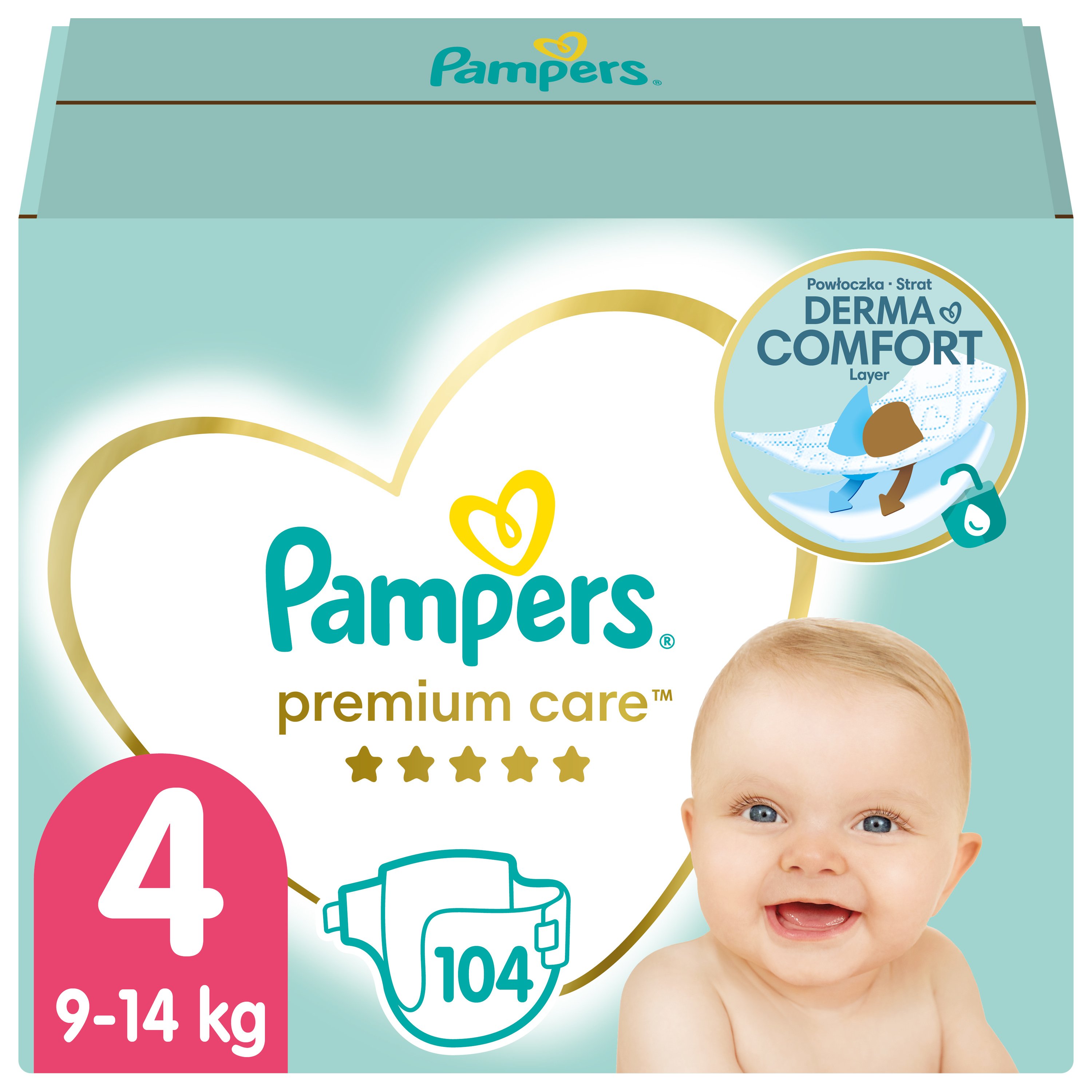 Pampers Premium Care No4 Maxi (9-14kg) 104 πάνες