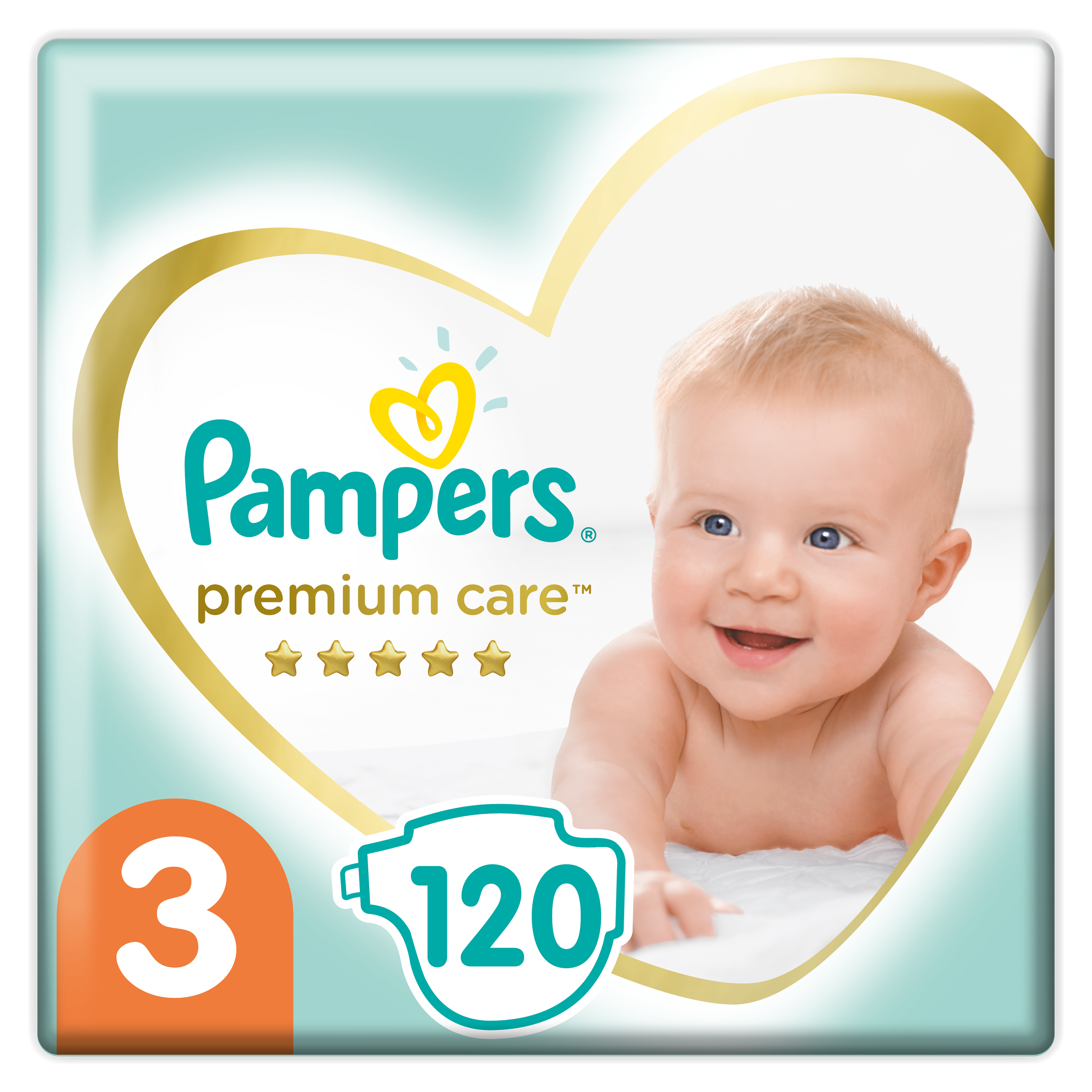 Pampers Premium Care No3 (6-10kg) 120 πάνες