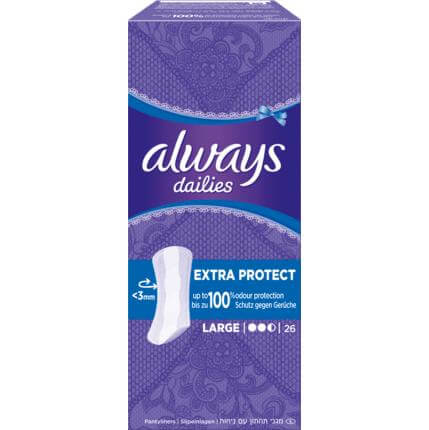 Always Dailies Large Σερβιετάκια Always για Προστασία & Φρεσκάδα 26τμχ