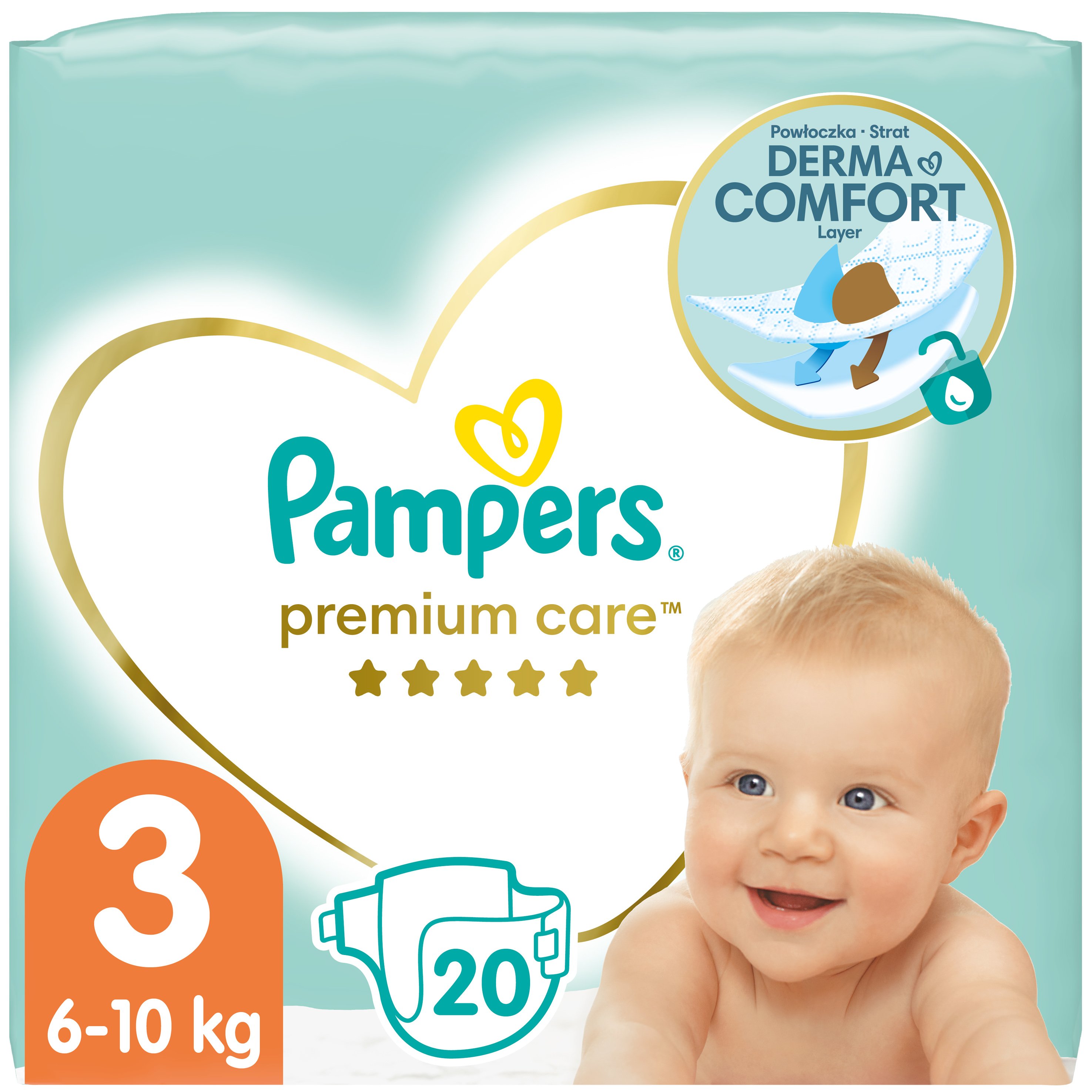 Pampers Premium Care No3 (6-10kg) 20 πάνες