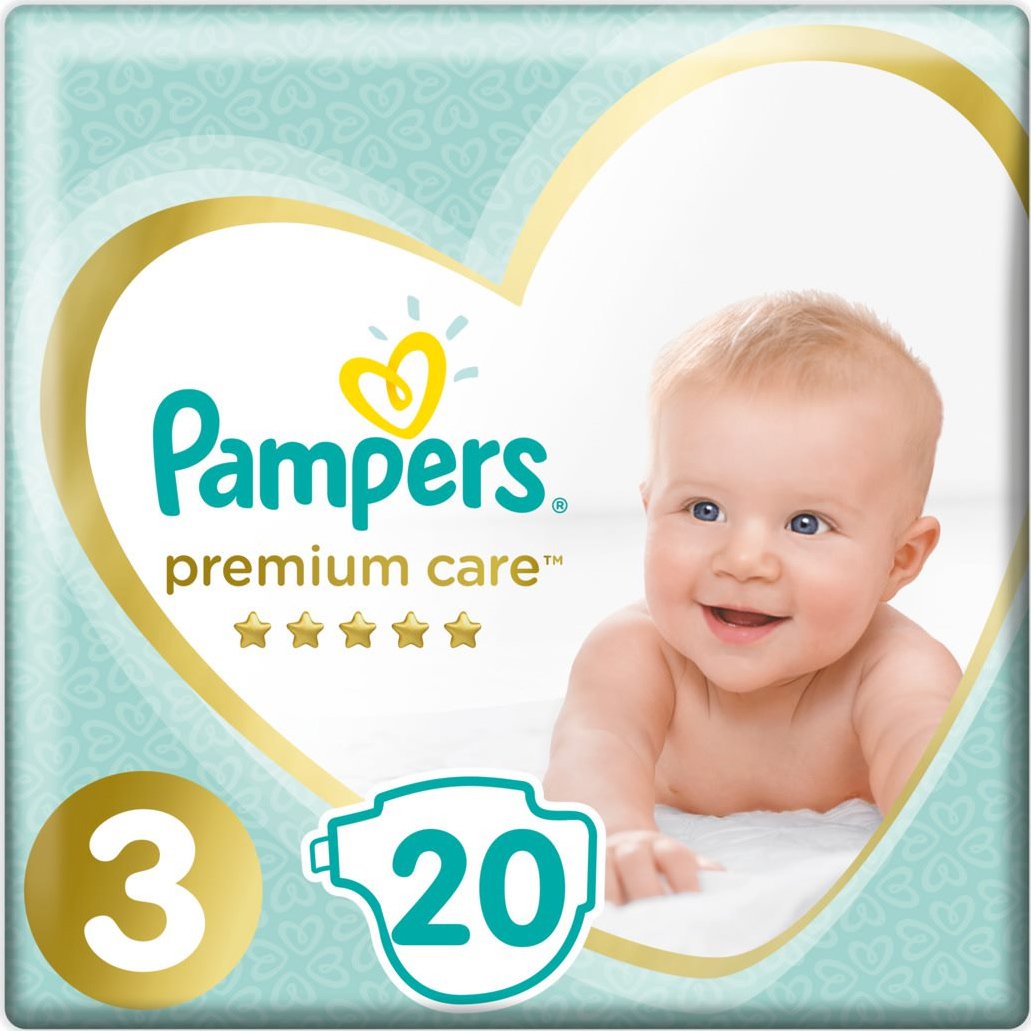 Pampers Premium Care No3 (6-10kg) 20 πάνες 24734