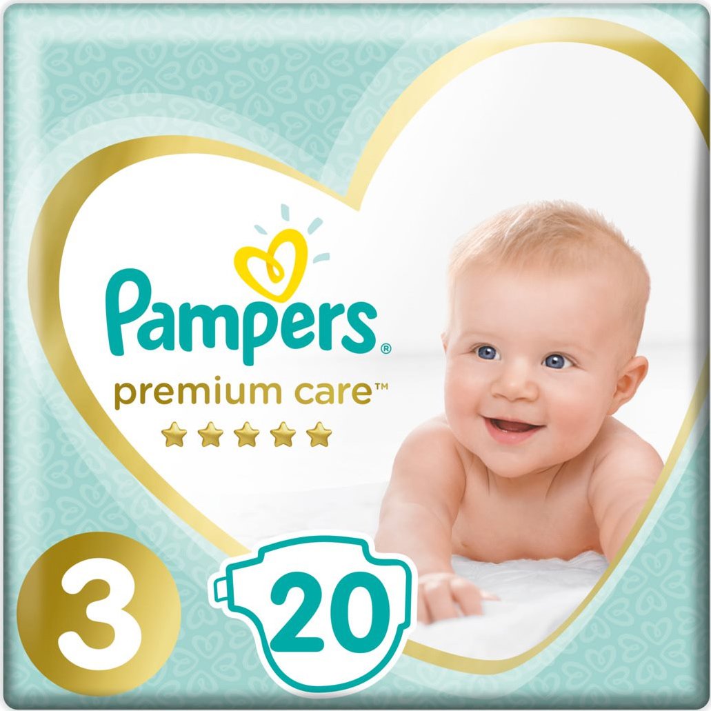 Pampers Premium Care No3 (6-10kg) 20 πάνες