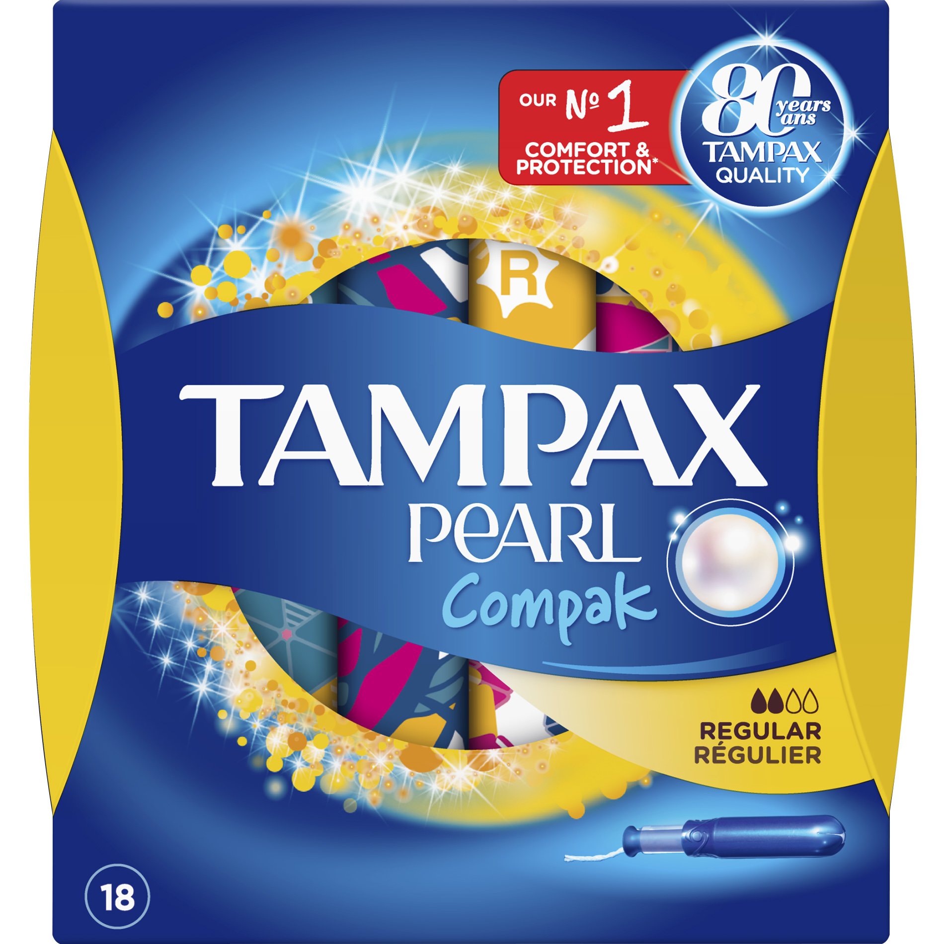 Tampax Compak Pearl Regular Για Μικρή Έως Μέτρια Ροή 18 τεμάχια
