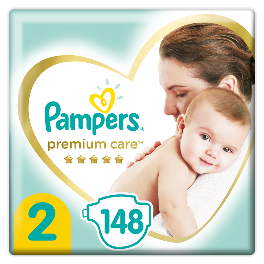 Pampers Premium Care Πάνες No 2 (4-8kg) 148 πάνες