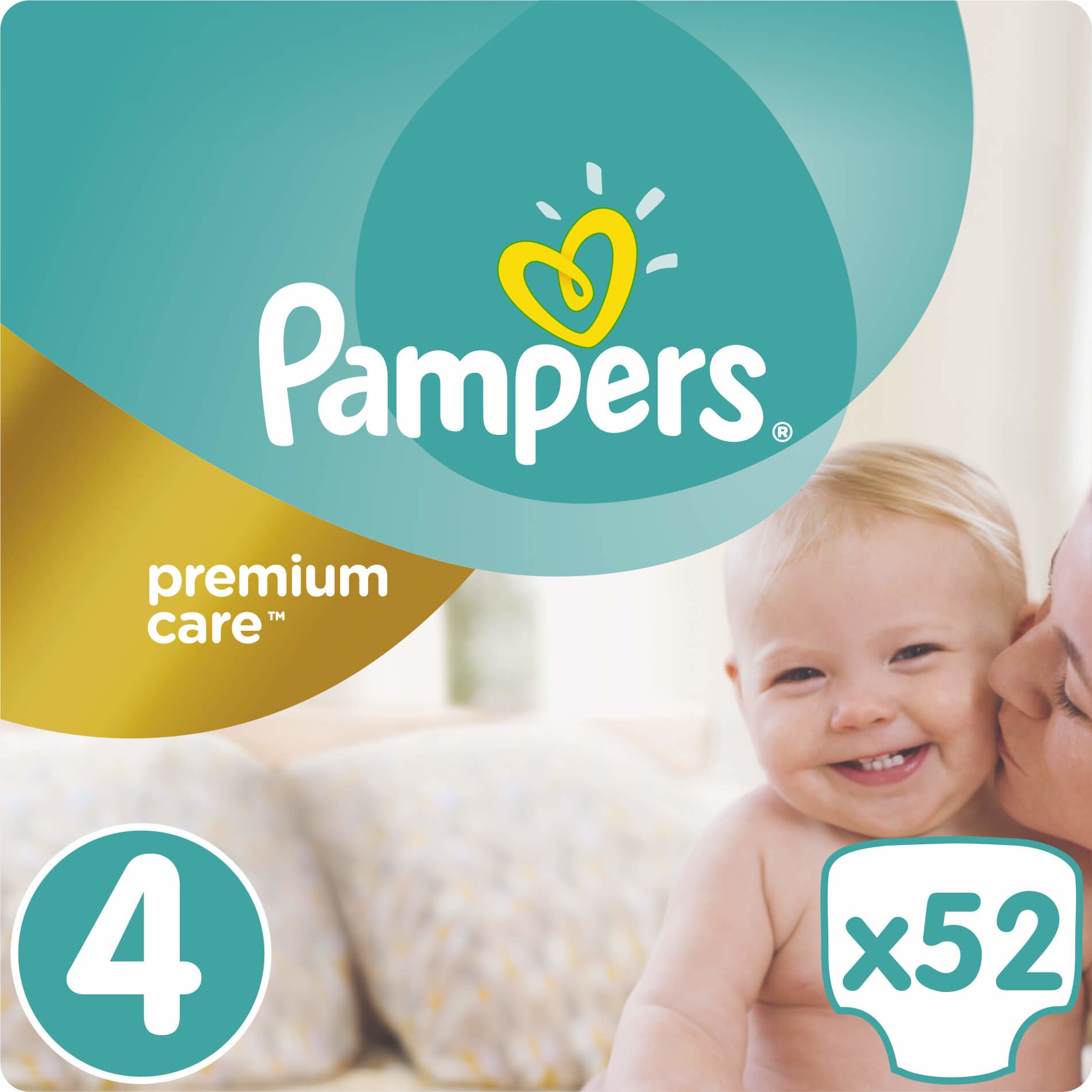 Pampers Premium Care Jumbo Pack No4 (9-14kg) 52 πάνες