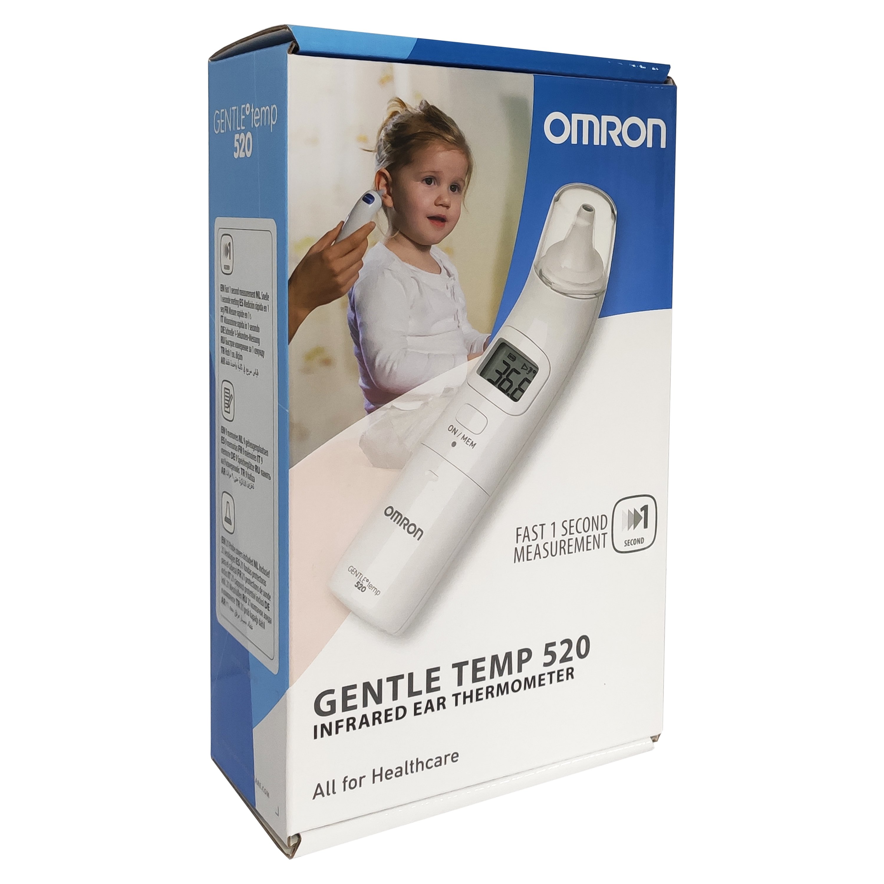 Omron Gentle Temp 520 Infrared Ear Thermometer Ψηφιακό Θερμόμετρο Υπέρυθρων Αυτιού 1 Τεμάχιο