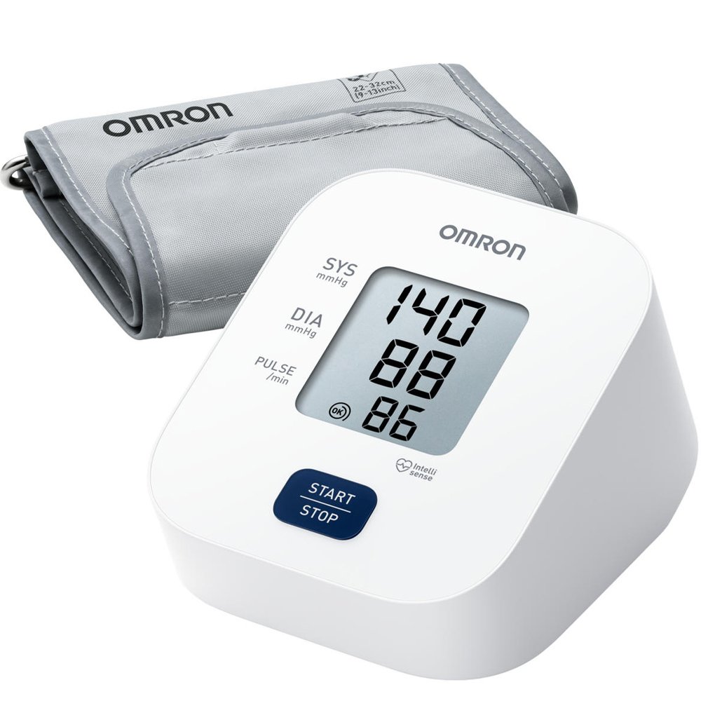 Omron M1 Basic Automatic Upper Arm Blood Pressure Monitor Πιεσόμετρο Μπράτσου με Λειτουργία Ανίχνευσης Αρρυθμίας HEM-7090-E 1 Τεμάχιο