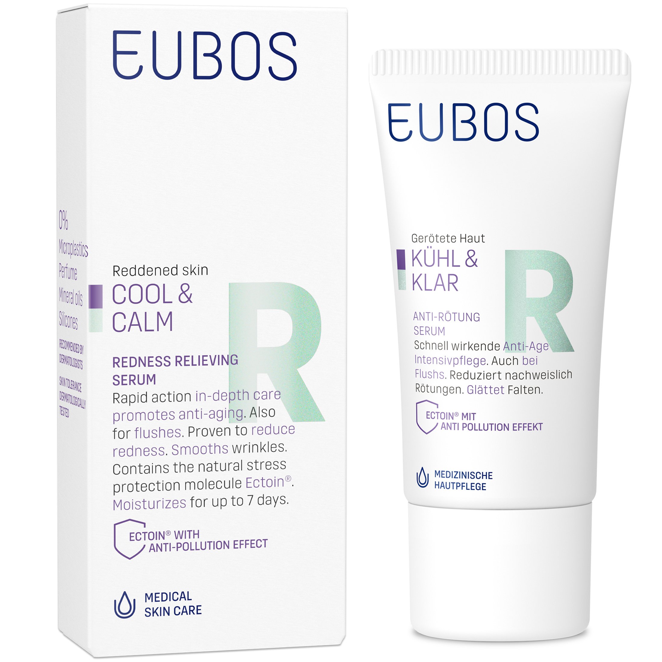 Eubos Cool & Calm Redness Relieving Serum Καταπραϋντικός Αντιγηραντικός Ορός Προσώπου για την Ερυθρότητα 30ml