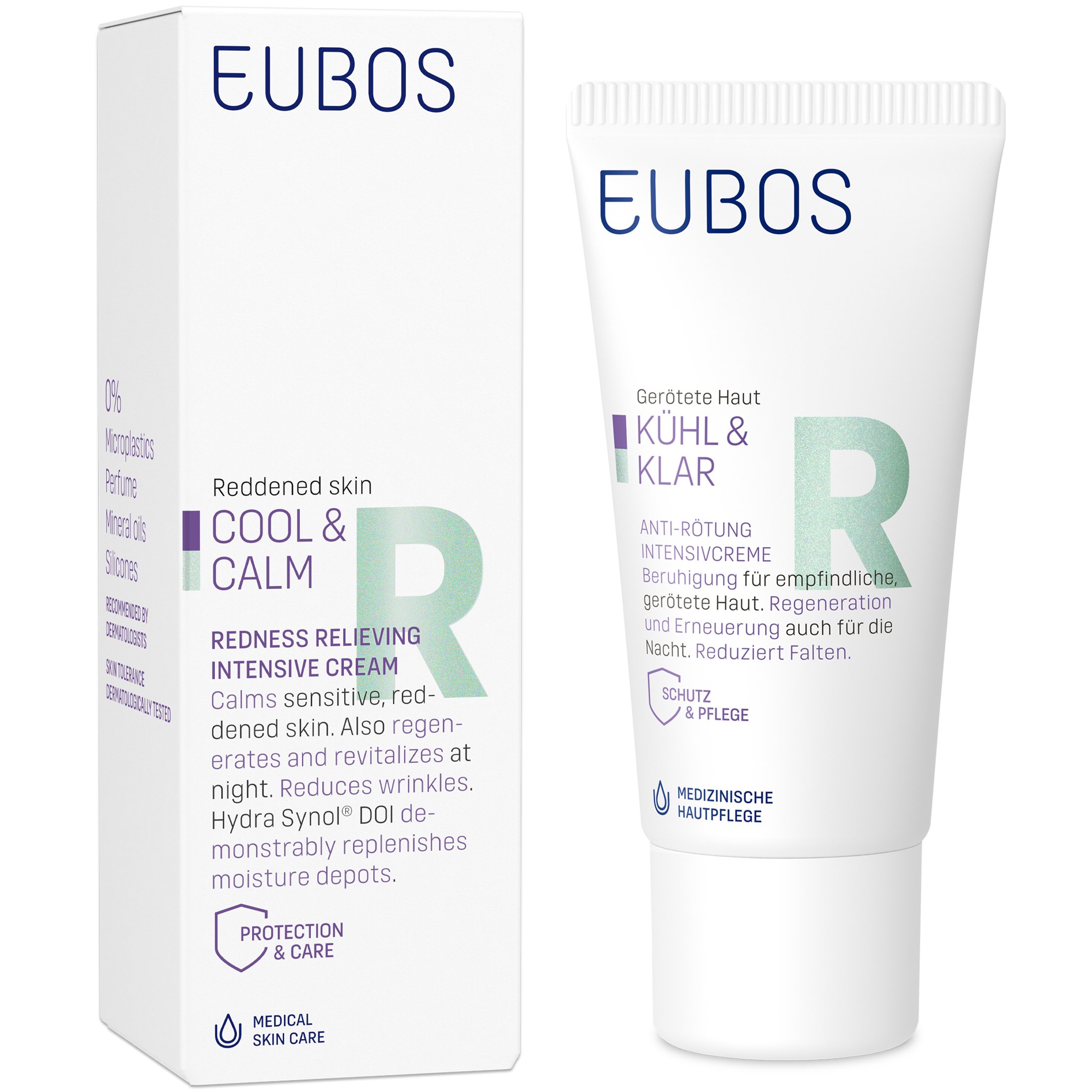 Eubos Cool & Calm Redness Relieving Intensive Cream Καταπραϋντική Κρέμα Νυκτός Προσώπου για Επιδερμίδες με Τάση Ερυθρότητας 30ml