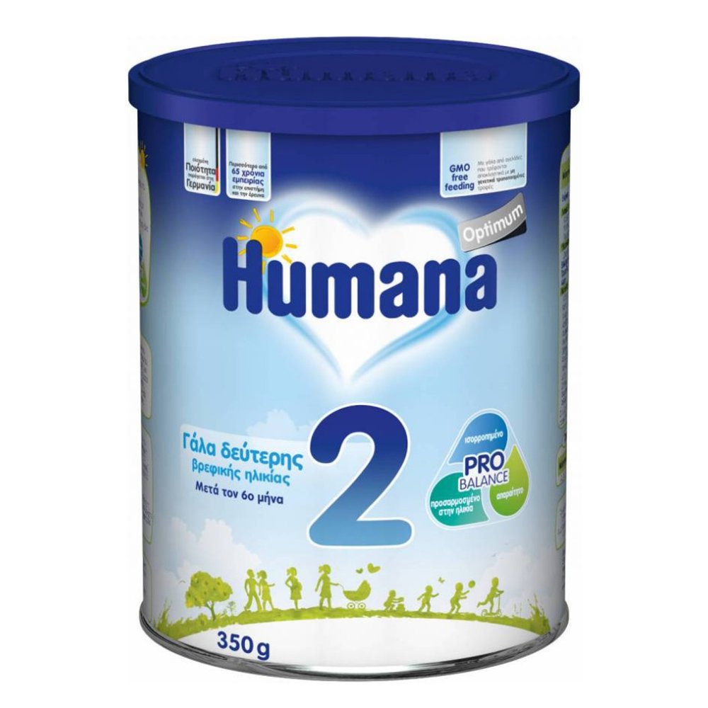 Humana Optimum 2 Βρεφικό Γάλα Μετά τον 6ο Μήνα 350gr
