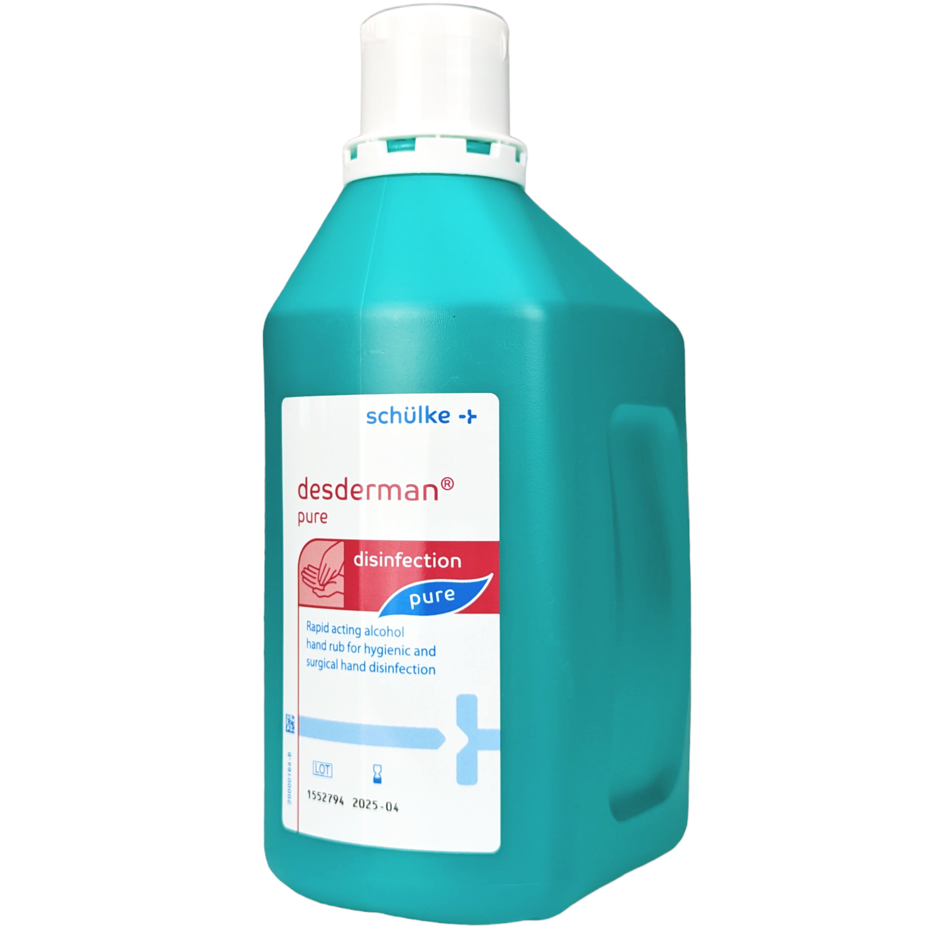 Schulke Desderman Pure Disinfection Solution Αλκοολικό Διάλυμα για Υγιεινή & Χειρουργική Απολύμανση Χεριών 1Lt