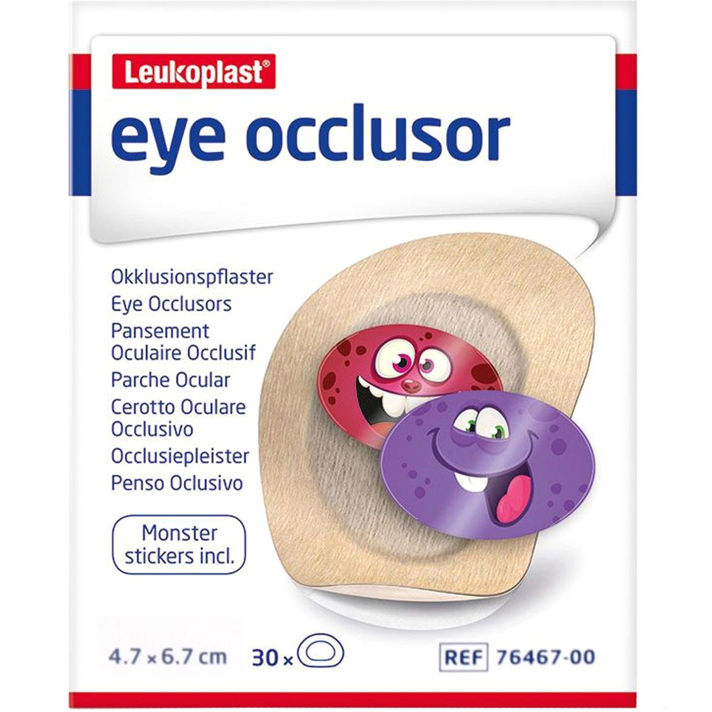 Leukoplast Leukoplast Eye Occlusor Υποαλλεργικά Αυτοκόλλητα Φωτοστεγανά Επιθέματα 4.7cm x 6.7cm 30 Τεμάχια