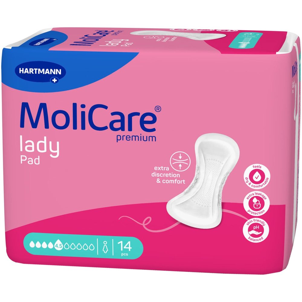 HARTMANN Hartmann MoliCare Premium Lady Pads Γυναικείες Απορροφητικές Σερβιέτες Ελαφριάς Ακράτειας 14 Τεμάχια