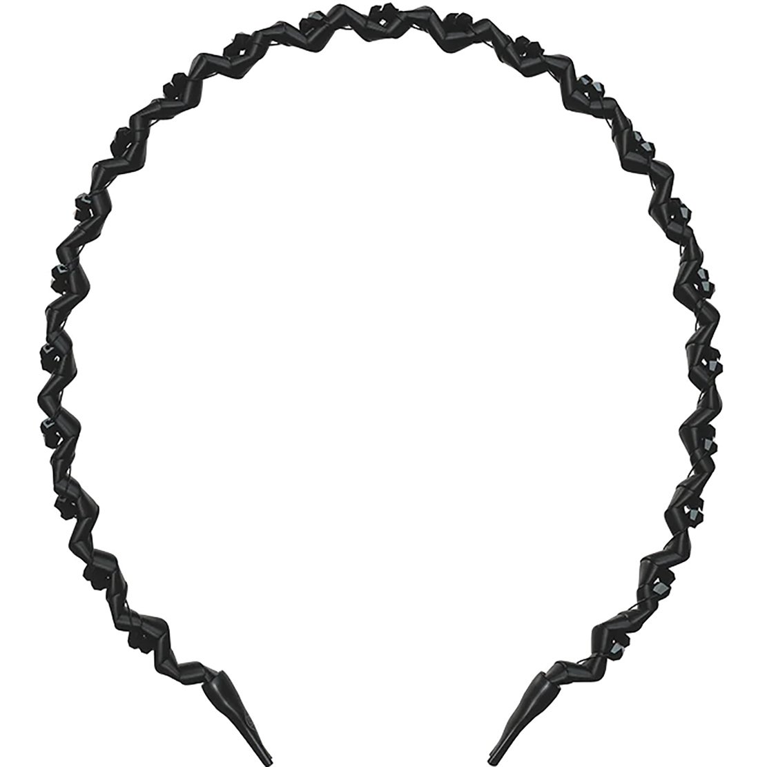 Invisibobble Hairhalo Adjustable Headband Κομψή Στέκα Μαλλιών για Άνεση & Μοναδικό Στυλ 1 Τεμάχιο – Black Sparkle
