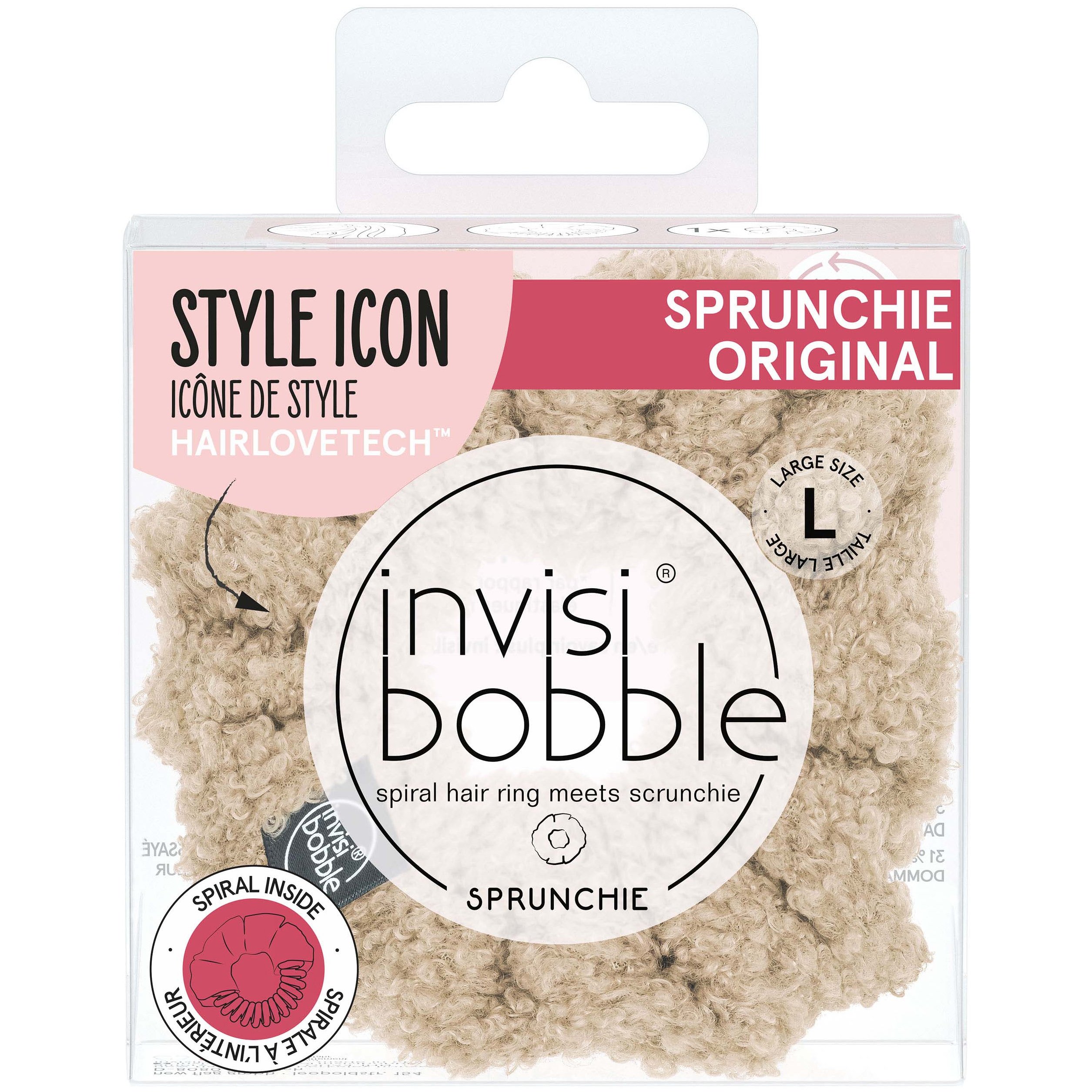 Invisibobble Sprunchie Original Large Bear Necessities Λαστιχάκι Μαλλιών με Μάλλινη Επένδυση για Απόλυτο Κράτημα & Στυλ 1 Τεμάχιο