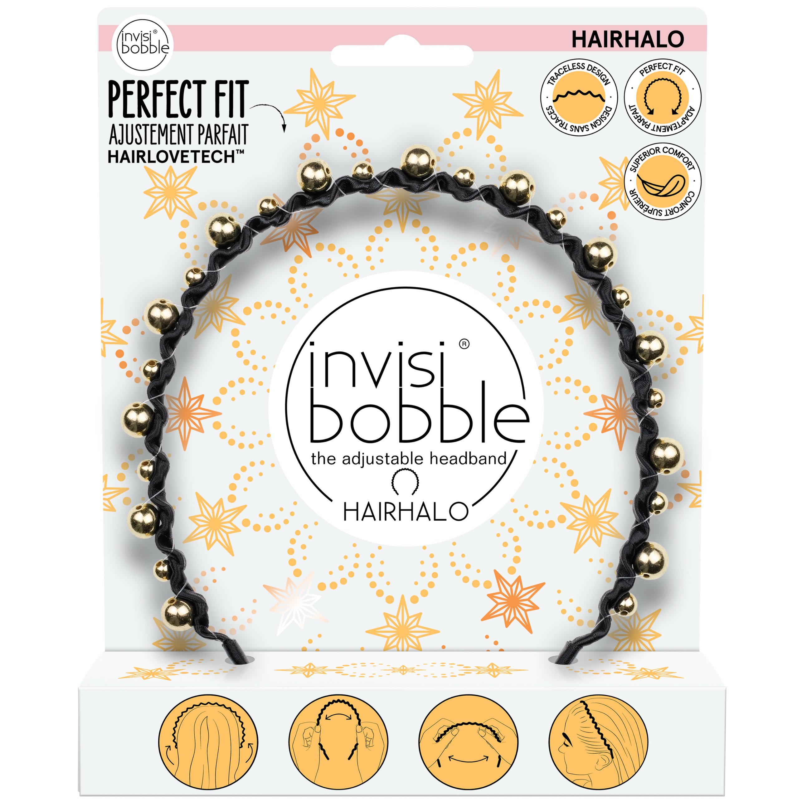 Invisibobble Hairhalo Time to Shine Collection You’re a Star Στέκα για Μαλλιά για Εορταστικές Εμφανίσεις 1 Τεμάχιο