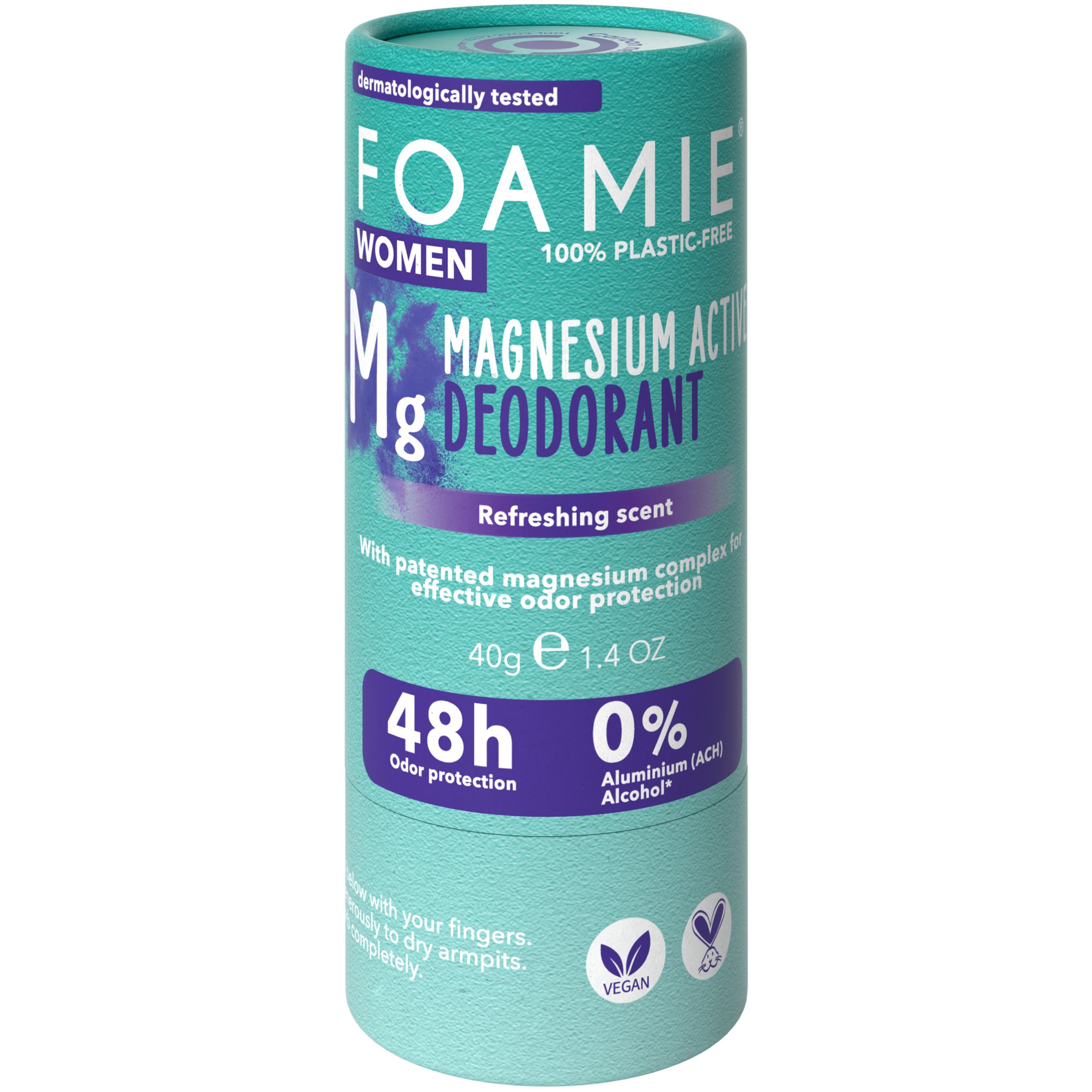 Foamie Women Rain in the Woods Magnesium Active Solid Deodorant Stick Γυναικείο Αποσμητικό 48ωρης Προστασίας με Άρωμα Φρεσκάδας 40g