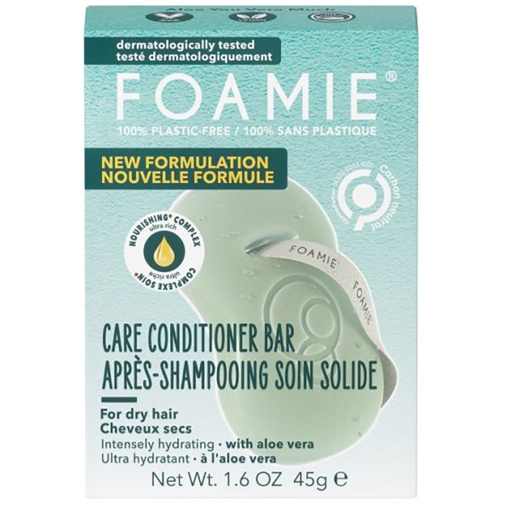 Foamie Aloe You Vera Much Care Conditioner Bar Μαλακτική Μπάρα Μαλλιών με Αλόη για Ξηρά Μαλλιά 45g