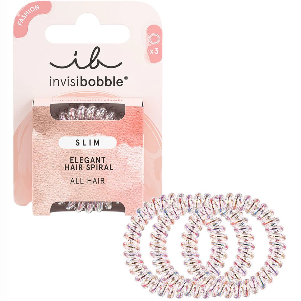 Invisibobble Invisibobble Slim Elegant Hair Spiral Λαστιχάκια Μαλλιών για Κομψό Δέσιμο & Στυλ 3 Τεμάχια - Vanity Fairy