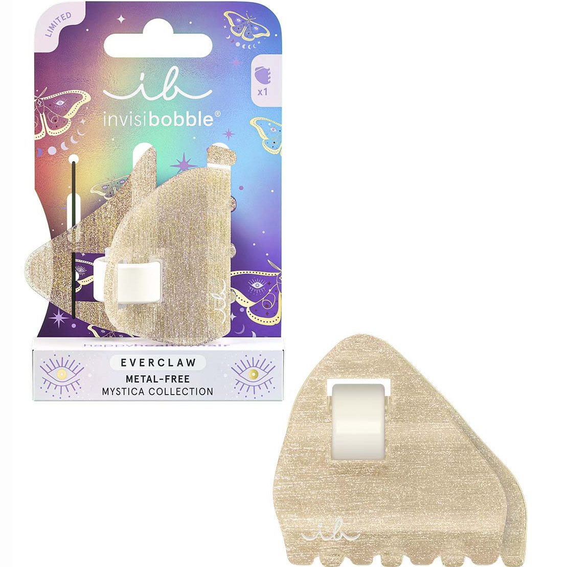 Invisibobble Everclaw Metal Free Mystica Collection Πλαστικό Κλάμερ για Μαλλιά 1 Τεμάχιο – Love at Frost Sight