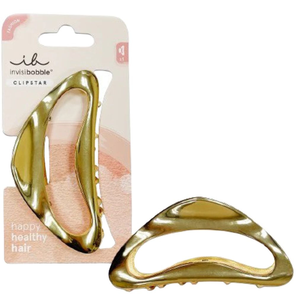 Invisibobble Clipstar Gold Luxe Κλάμερ Ιδανικό για Σγουρά & Πυκνά Μαλλιά 1 Τεμάχιο