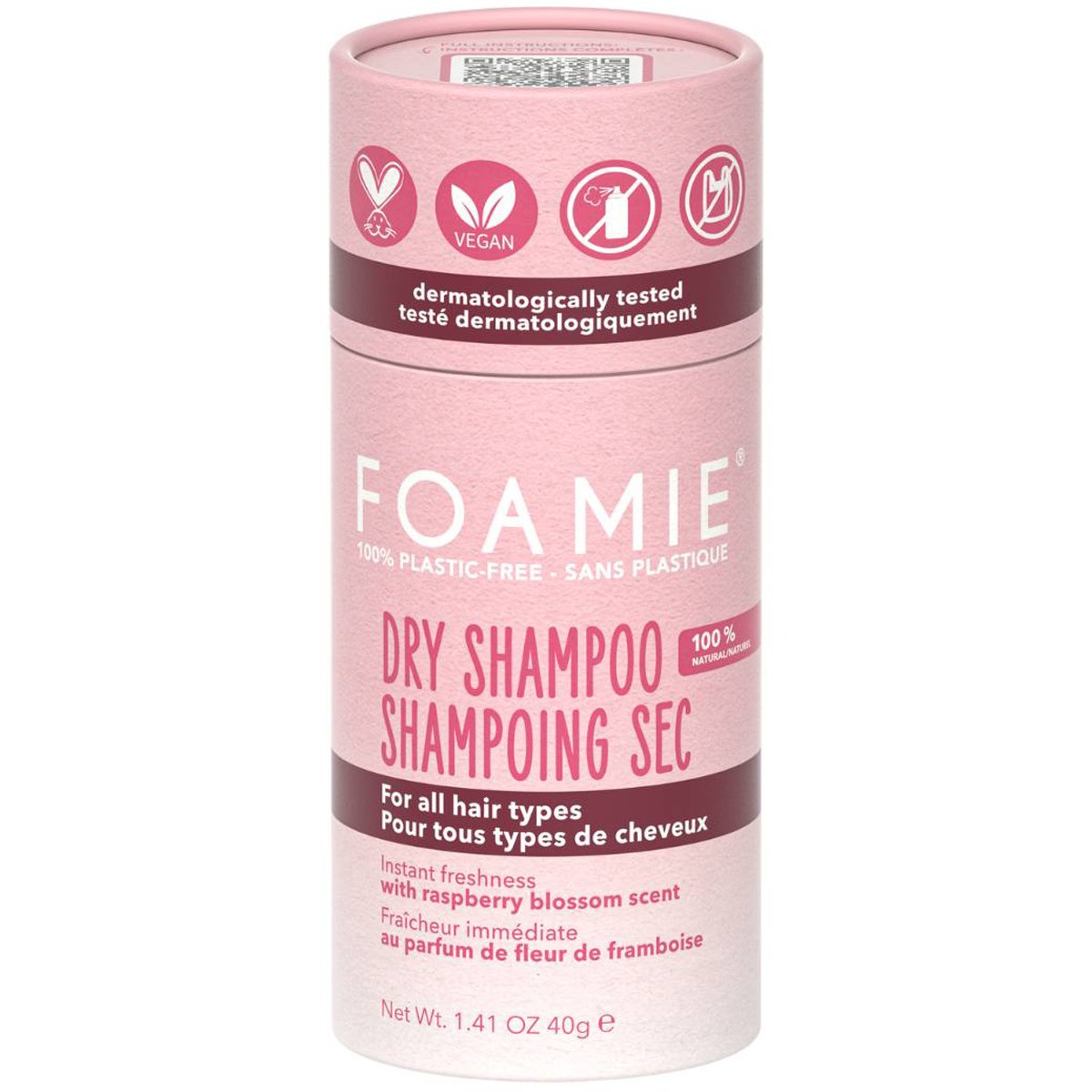 Foamie Foamie Dry Shampoo for All Hair Types Ξηρό Σαμπουάν σε Μορφή Πούδρας για Όλους τους Τύπους & Χρωματισμούς των Μαλλιών 40g
