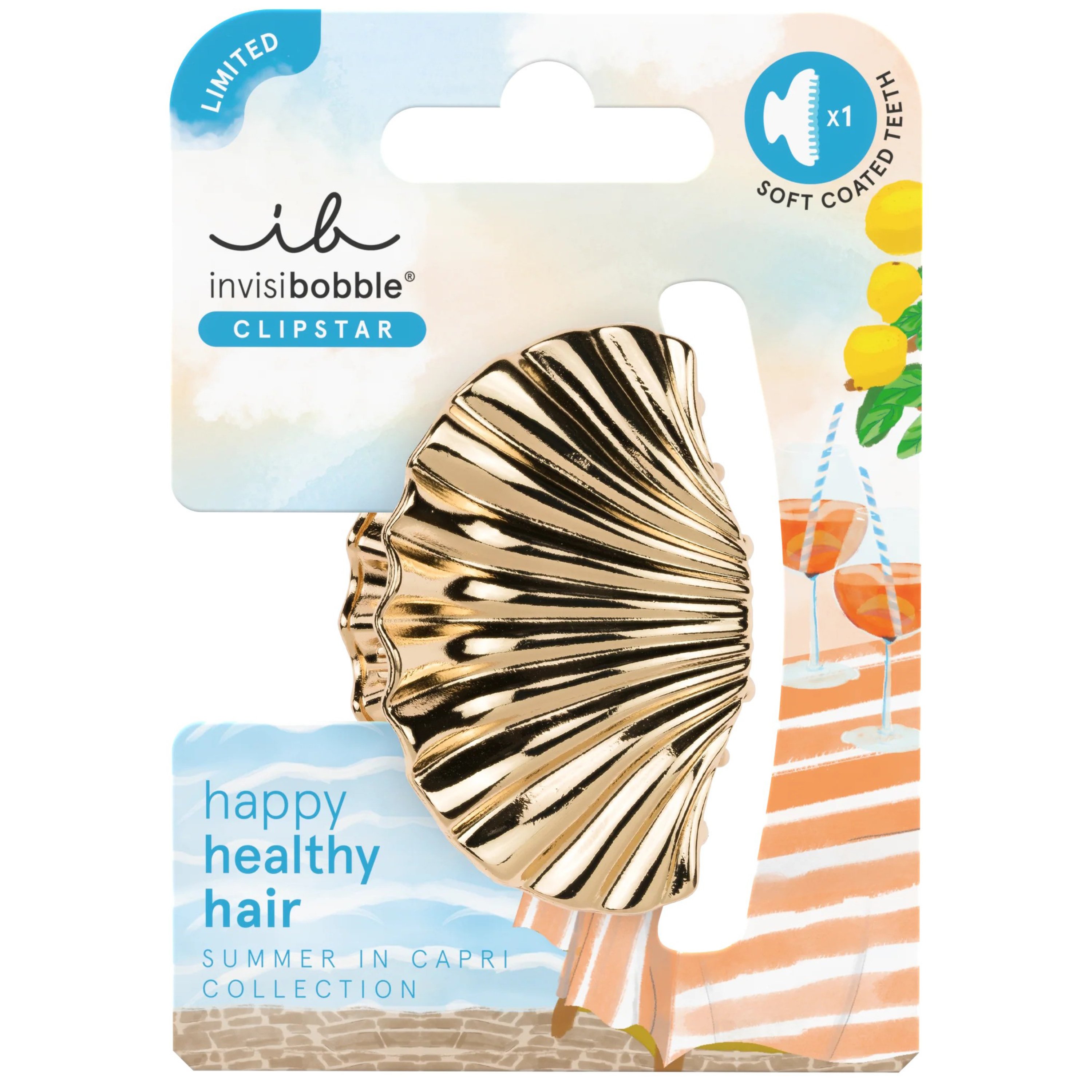 Invisibobble Invisibobble Clipstar Riviera Glam Κλάμερ για Λεπτά & Κανονικά Μαλλιά 1 Τεμάχιο