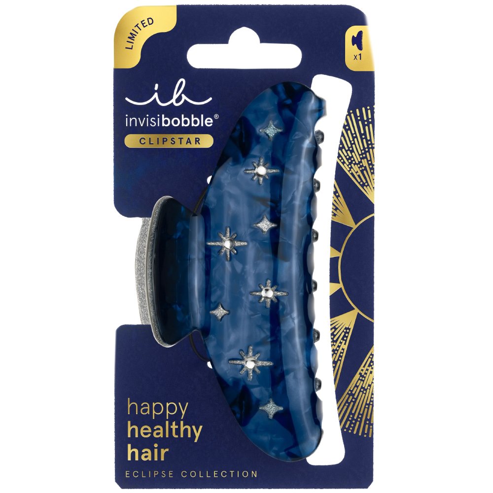 Invisibobble Clipstar Eclipse Nightfall Κλάμερ Ιδανικό για Πυκνά Μαλλιά 1 Τεμάχιο