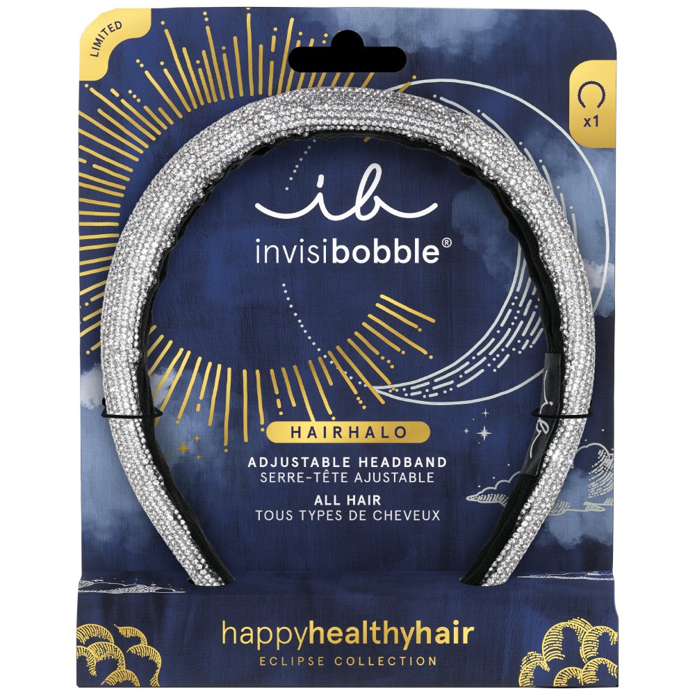 Invisibobble Hairhalo Eclipse Stardust Adjustable Στέκα Μαλλιών με Στράς για Λάμψη, Άνεση & Μοναδικό Στυλ 1 Τεμάχιο