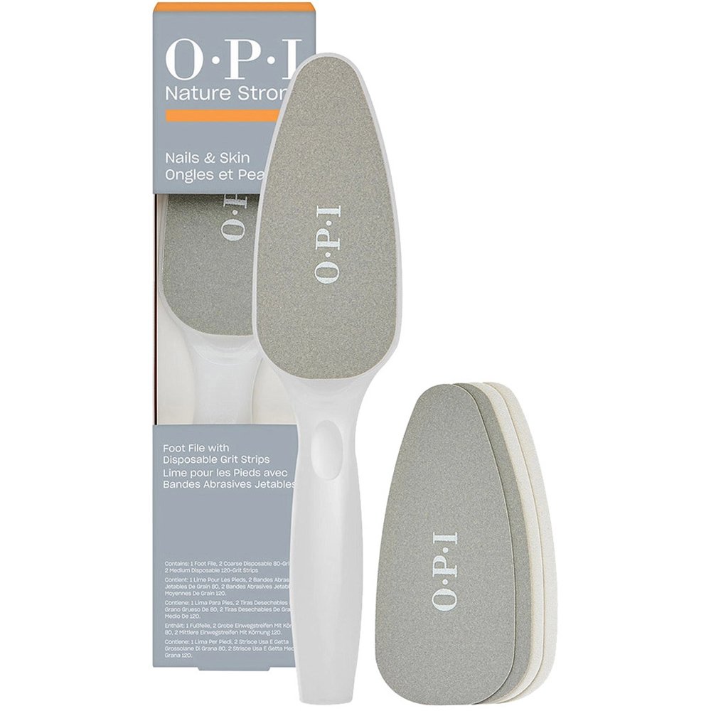 OPI Nature Strong Foot File Ράσπα Διπλής Όψεως για πιο Λείες Φτέρνες 1 Τεμάχιο