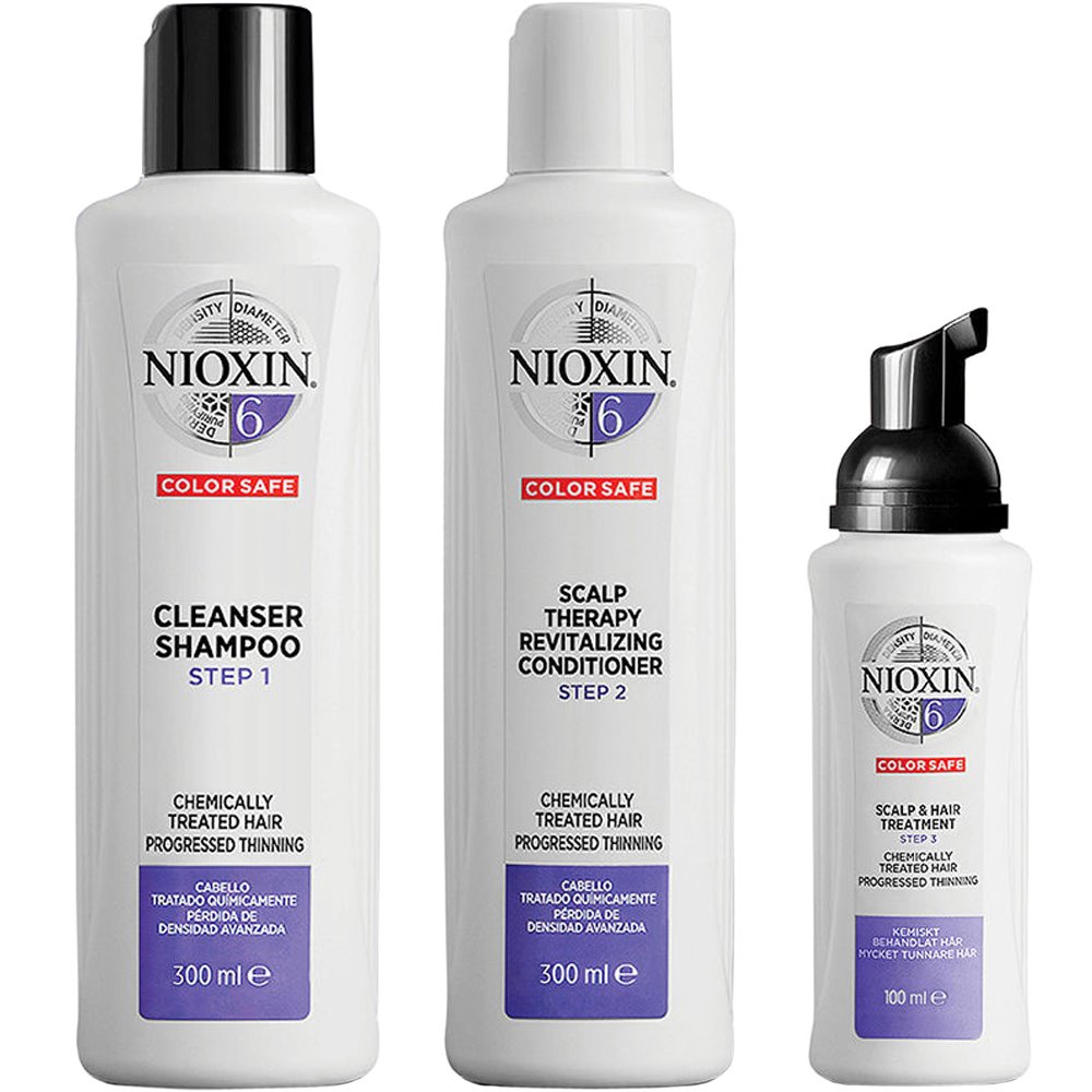Nioxin Kit System 6 Shampoo 300ml, Conditioner 300ml & Treatment 100ml