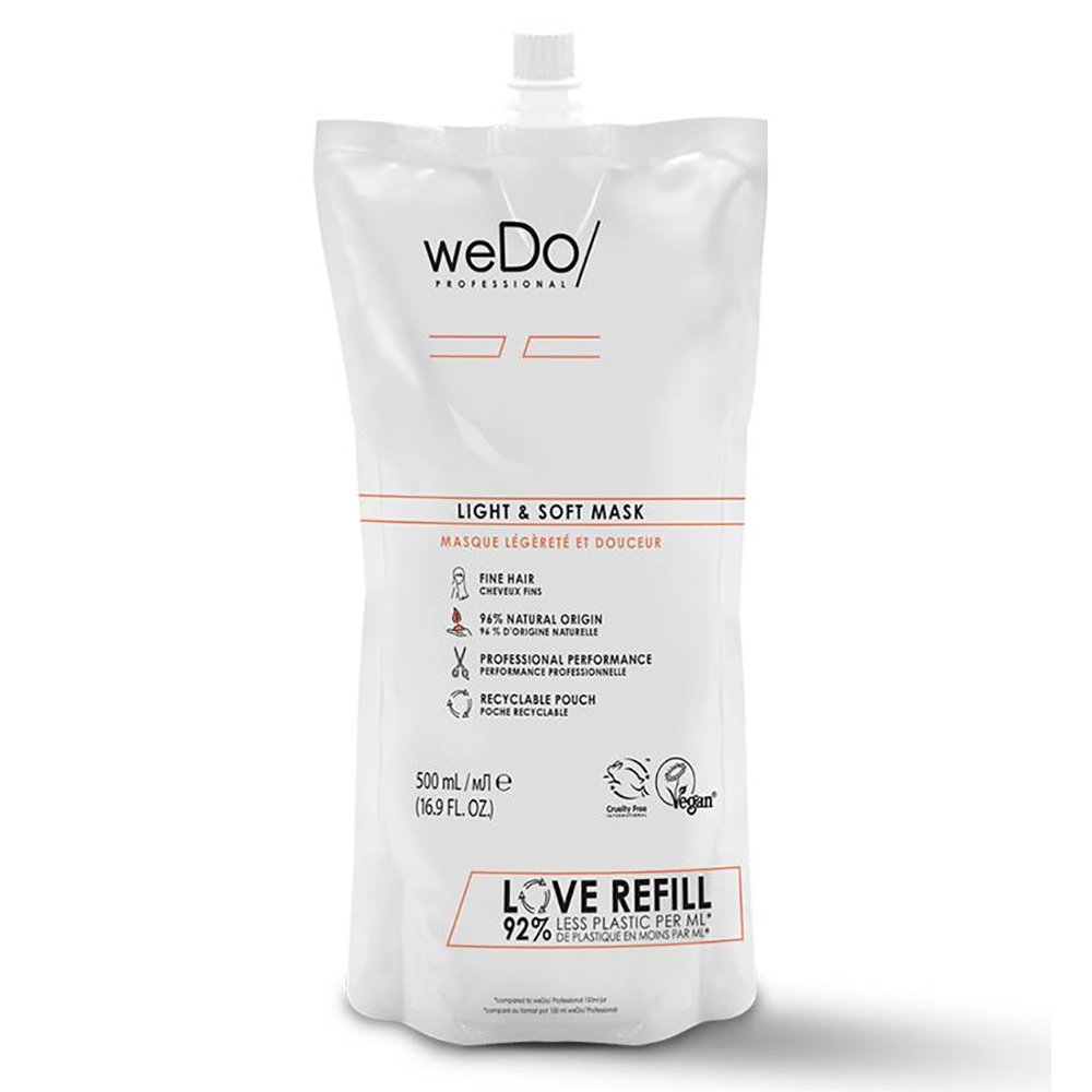 weDo Light & Soft Mask for Fine Hair Μάσκα Ενυδάτωσης Χωρίς Σιλικόνες για Λεπτά Μαλλιά 500ml