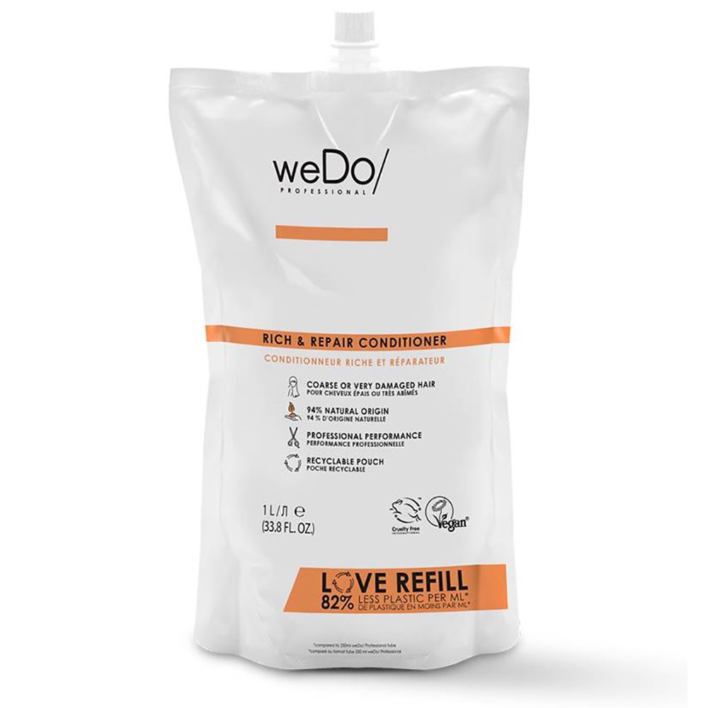 weDo Rich & Repair Conditioner Coarse or Very Damaged Hair Μαλακτική Κρέμα Θεραπείας, Προστασία από το Σπάσιμο της Τρίχας 1Lt