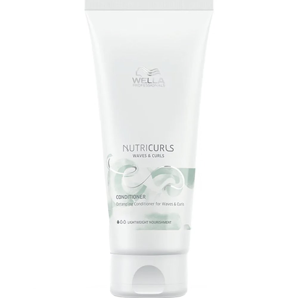 Wella Professionals Nutricurls Lightweight Nourishment Detangling Conditioner for Waves & Curles Μαλακτική Κρέμα Ελαφριάς Θρέψης για Ξεμπέρδεμα Μαλλιών με Κυματισμούς & Μπούκλες 200ml