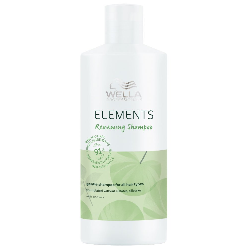Wella Wella Professionals Elements Renewing Shampoo with Aloe Vera Σαμπουάν Ήπιας Σύνθεσης με Αλόη για Όλους τους Τύπους Μαλλιών 500ml